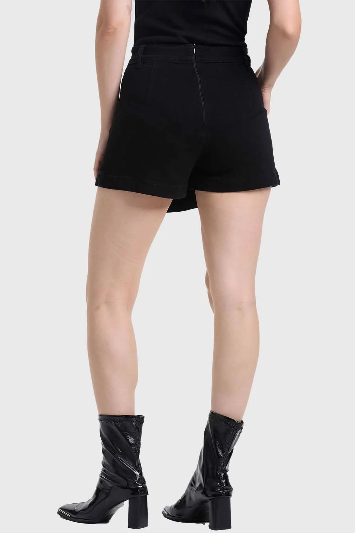 Falda Mujer Cargo Tablas Negro - Image 3
