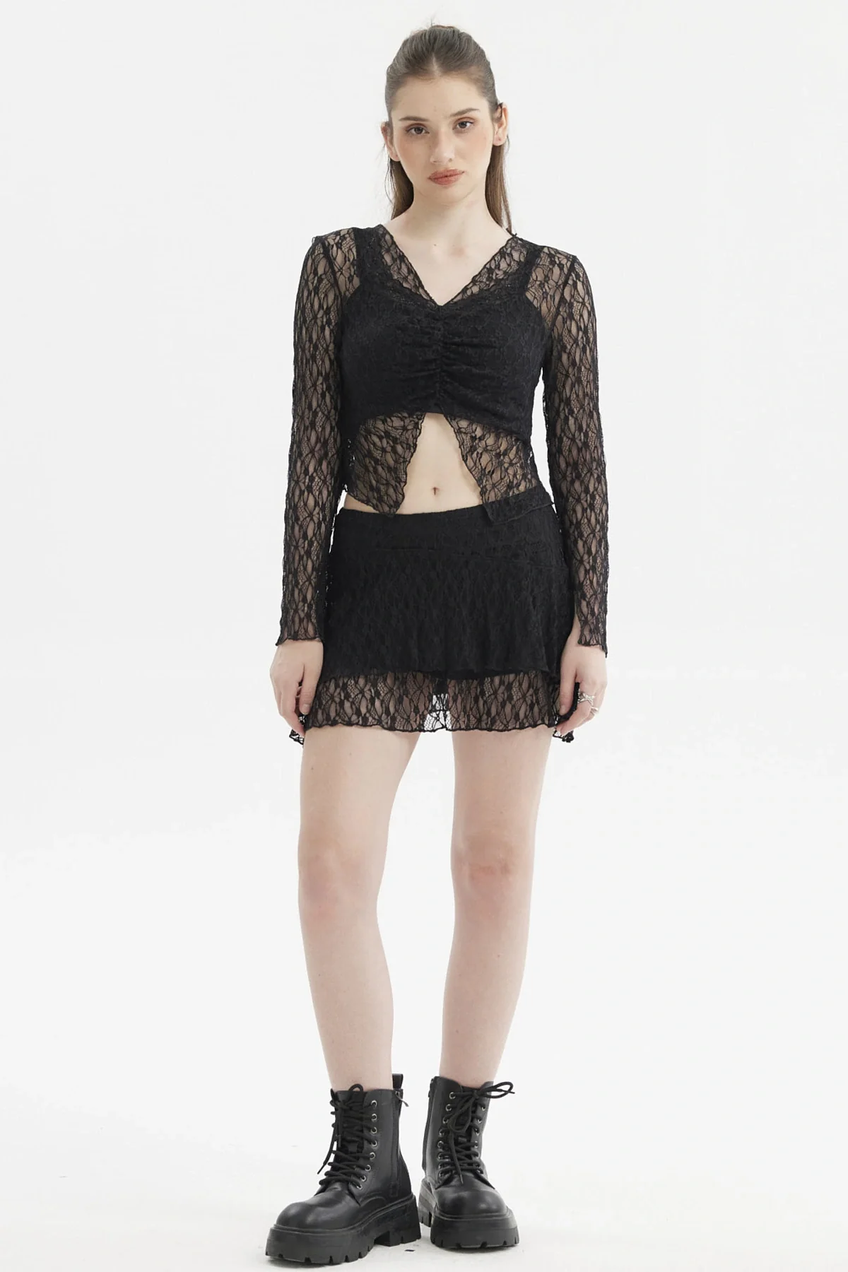 Falda Mujer Encaje Negro - Image 4