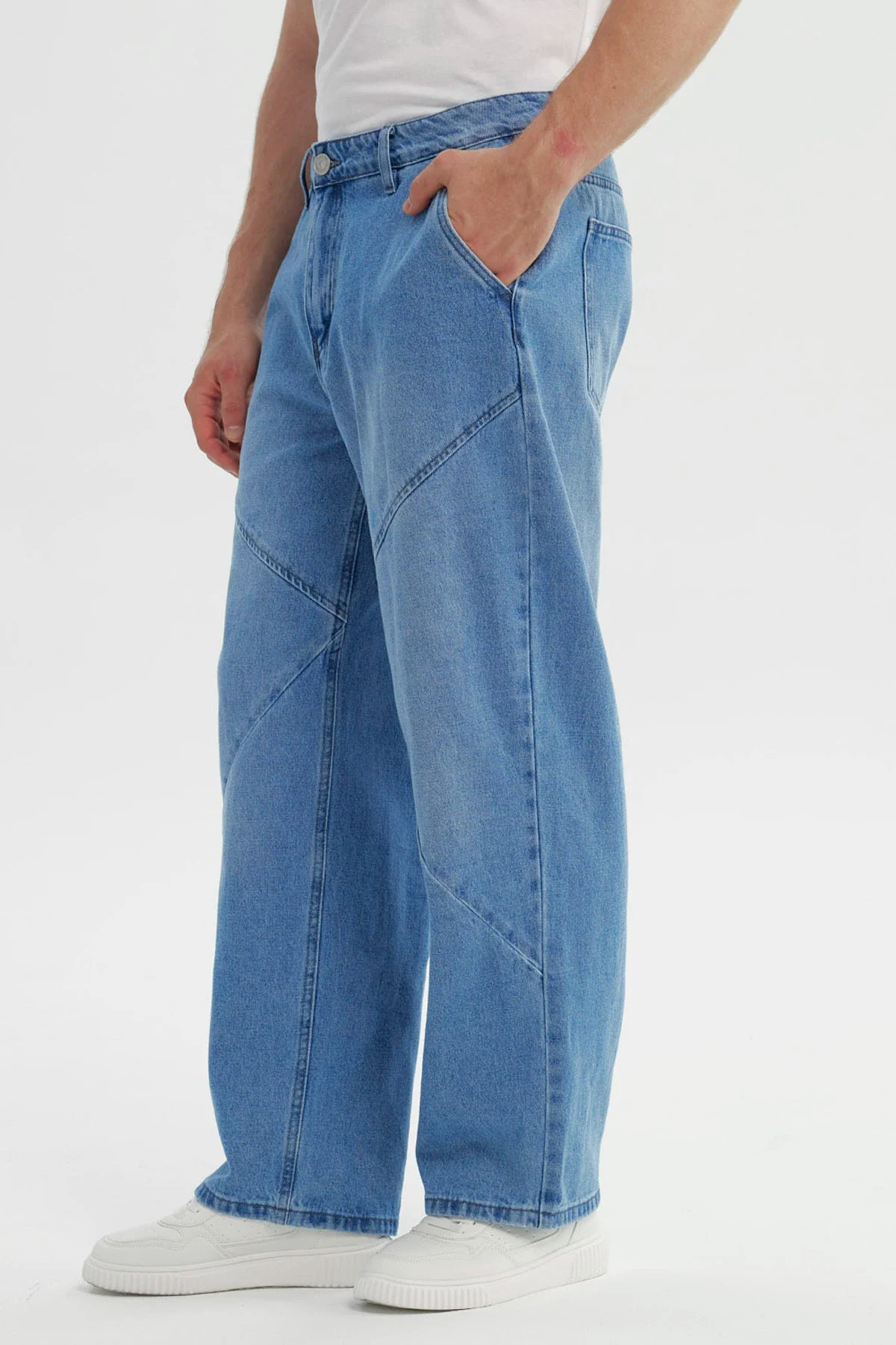 Jeans Hombre Baggy Azul Claro - Image 2