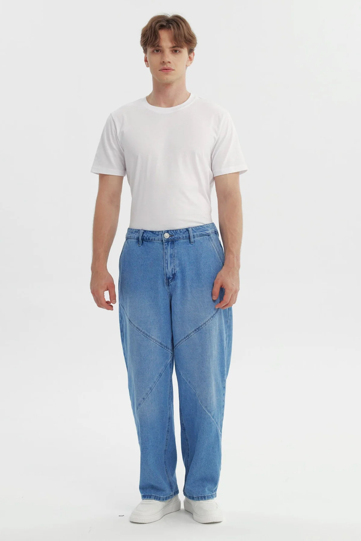 Jeans Hombre Baggy Azul Claro - Image 4