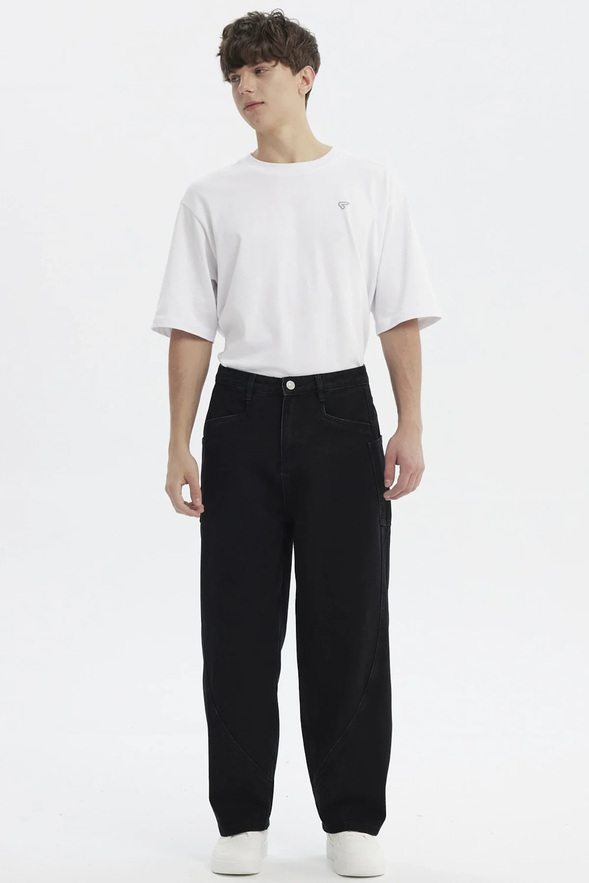 Jeans Hombre Baggy Negro - Image 4