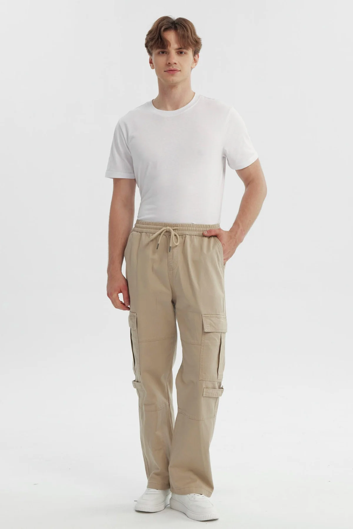 Jeans Hombre Straight Beige - Image 4