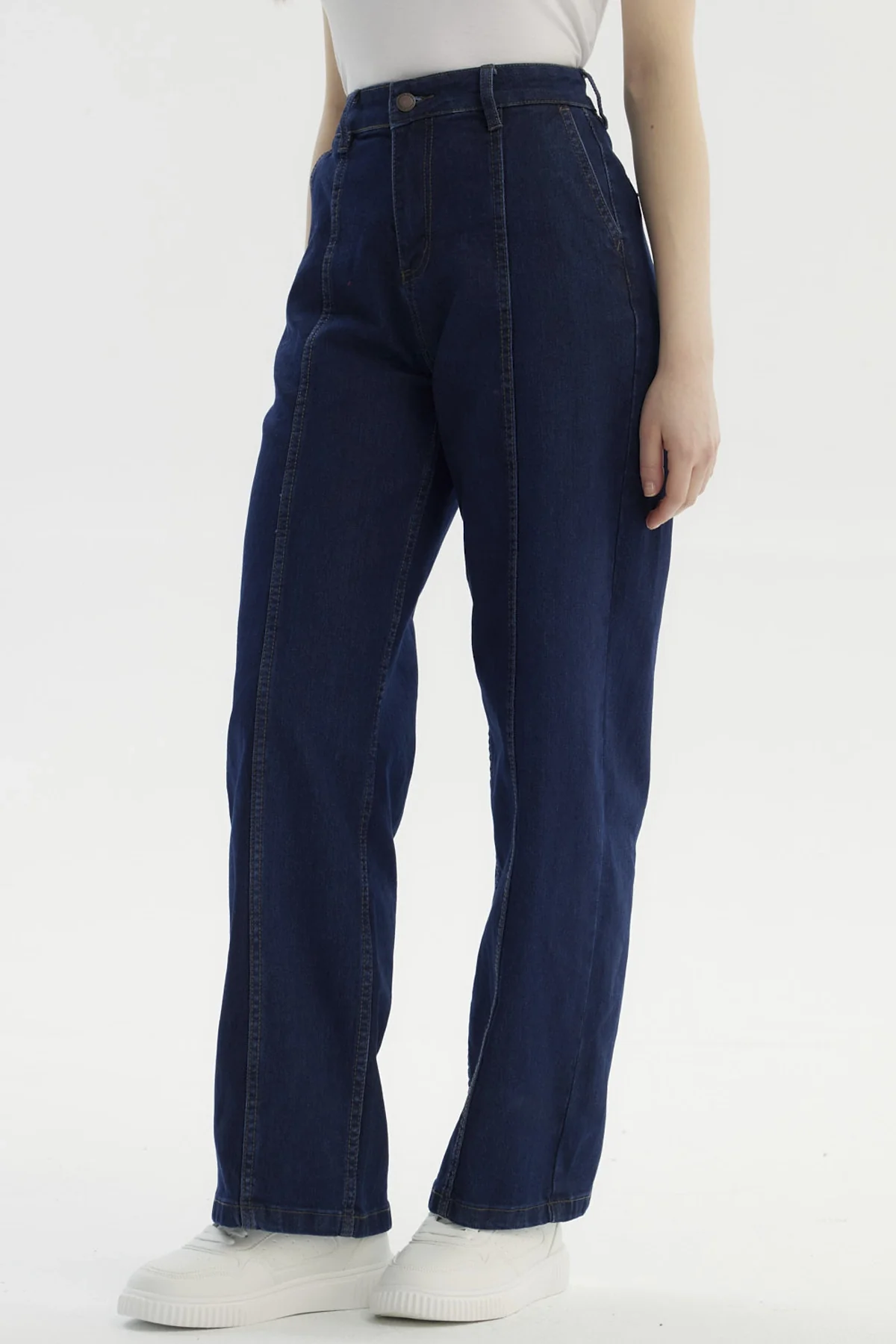 Jeans Mujer Calce Recto Azul Oscuro - Image 2