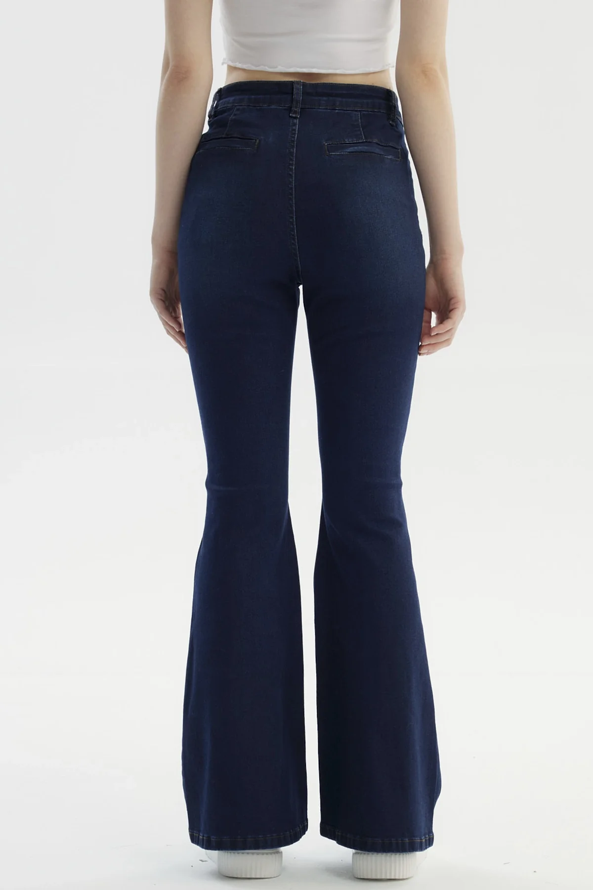 Jeans Mujer Flare Azul Oscuro - Image 3