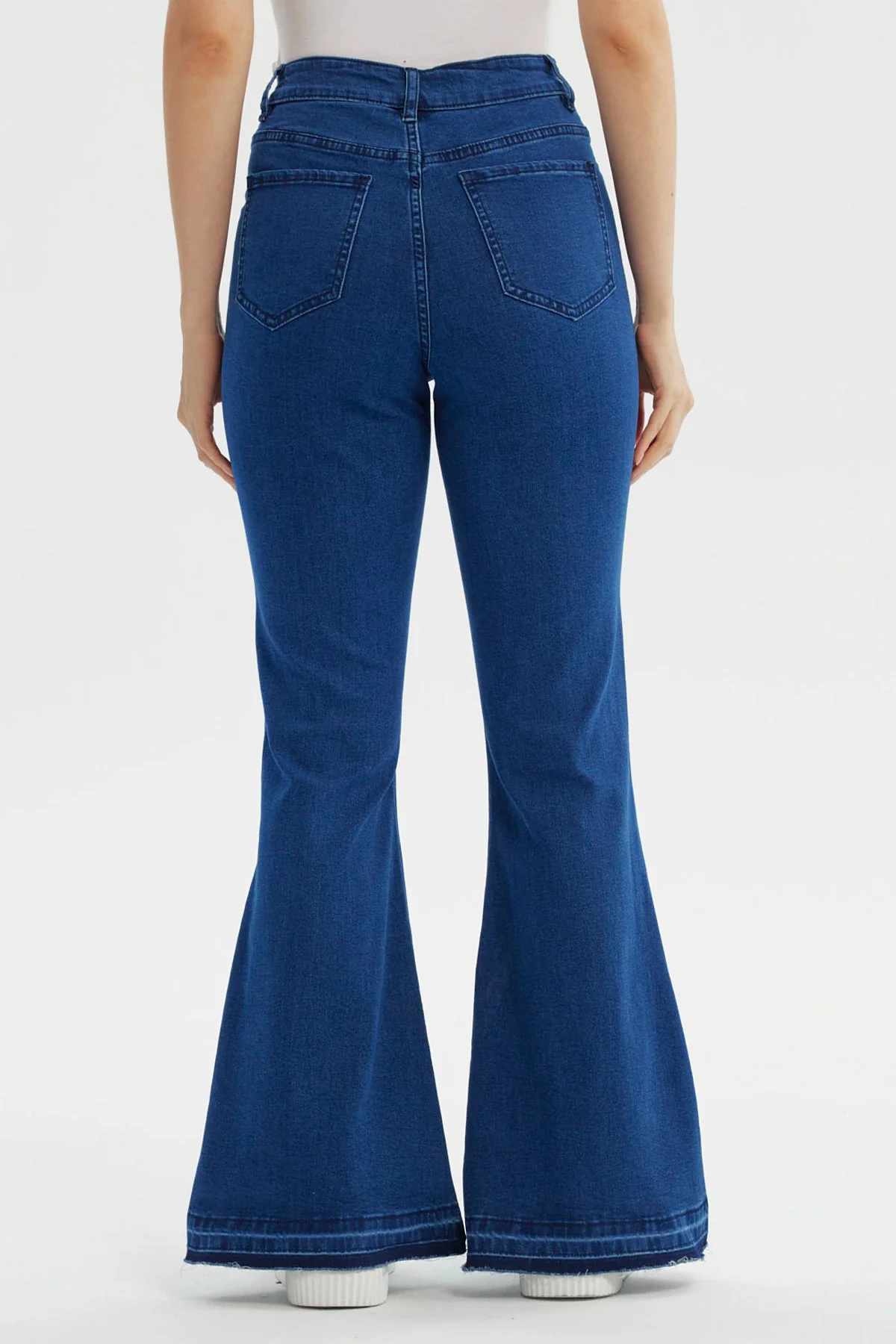 Jeans Mujer Flare Azul Oscuro - Image 3