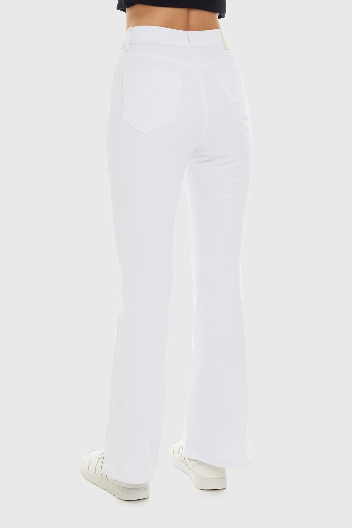 Jeans Mujer Flare Blanco - Image 3