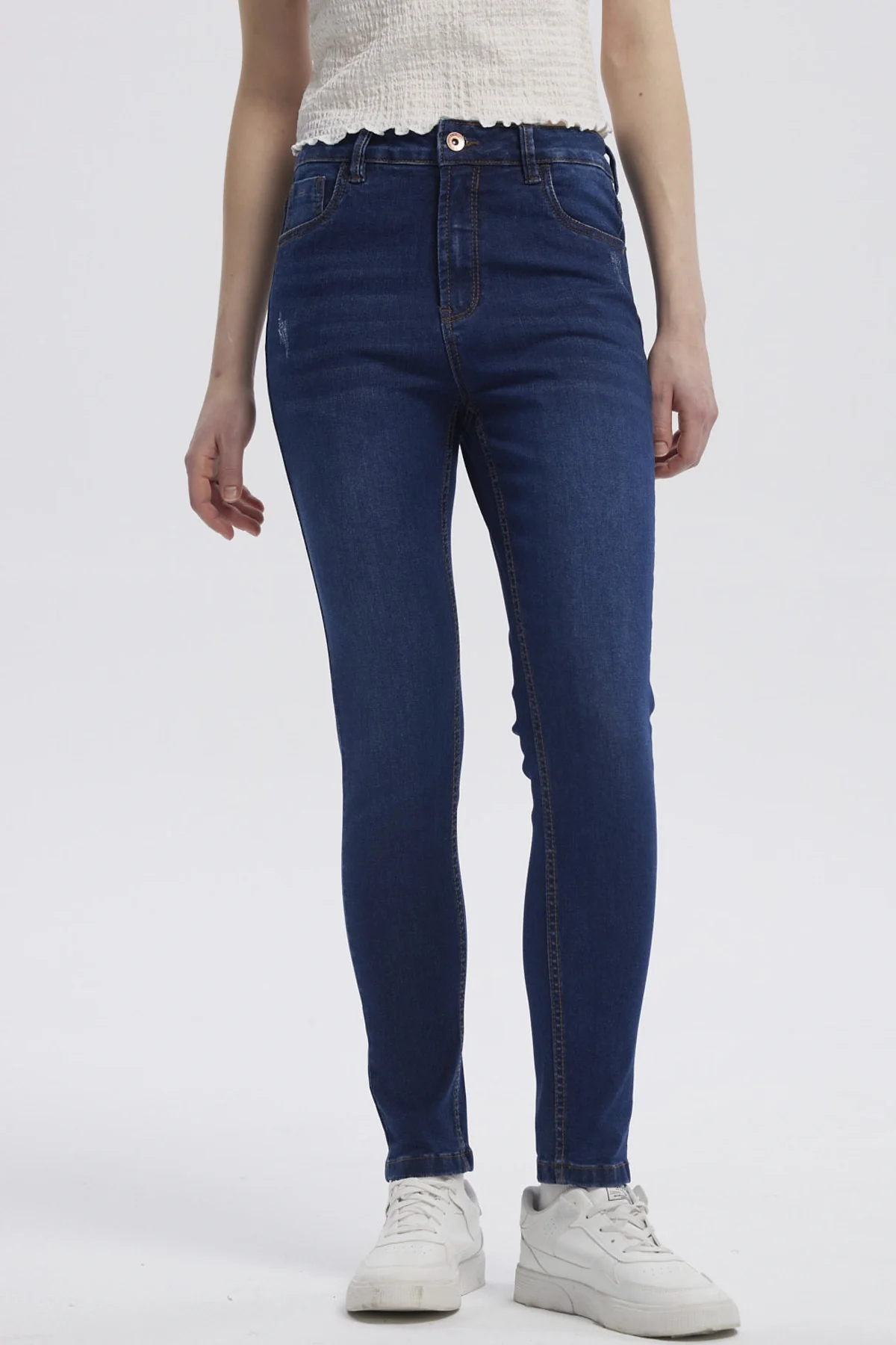 Jeans Mujer Super Skinny Lia Azul Oscuro