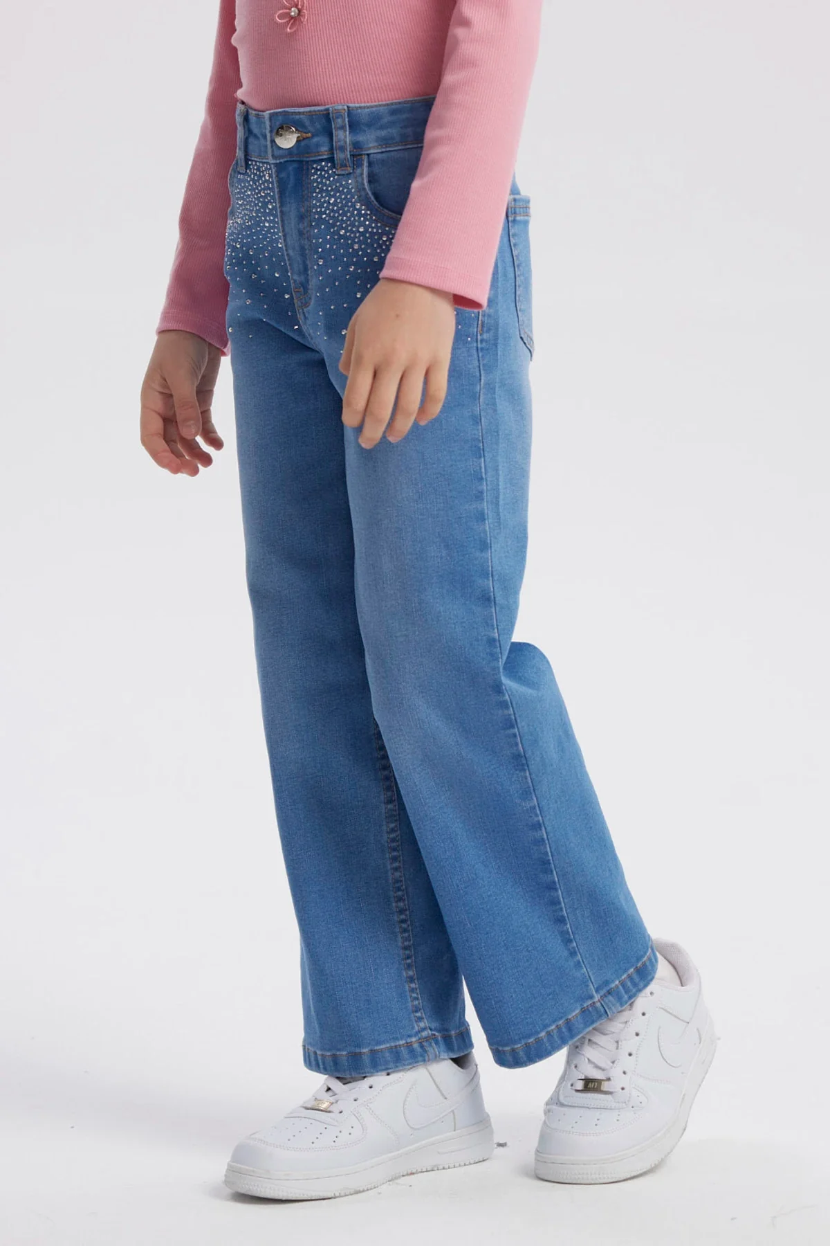 Jeans Niña Calce Recto Azul - Image 2