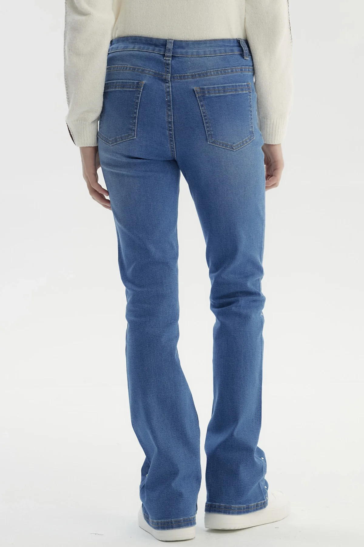 Jeans Niña Wide Leg Azul - Image 3
