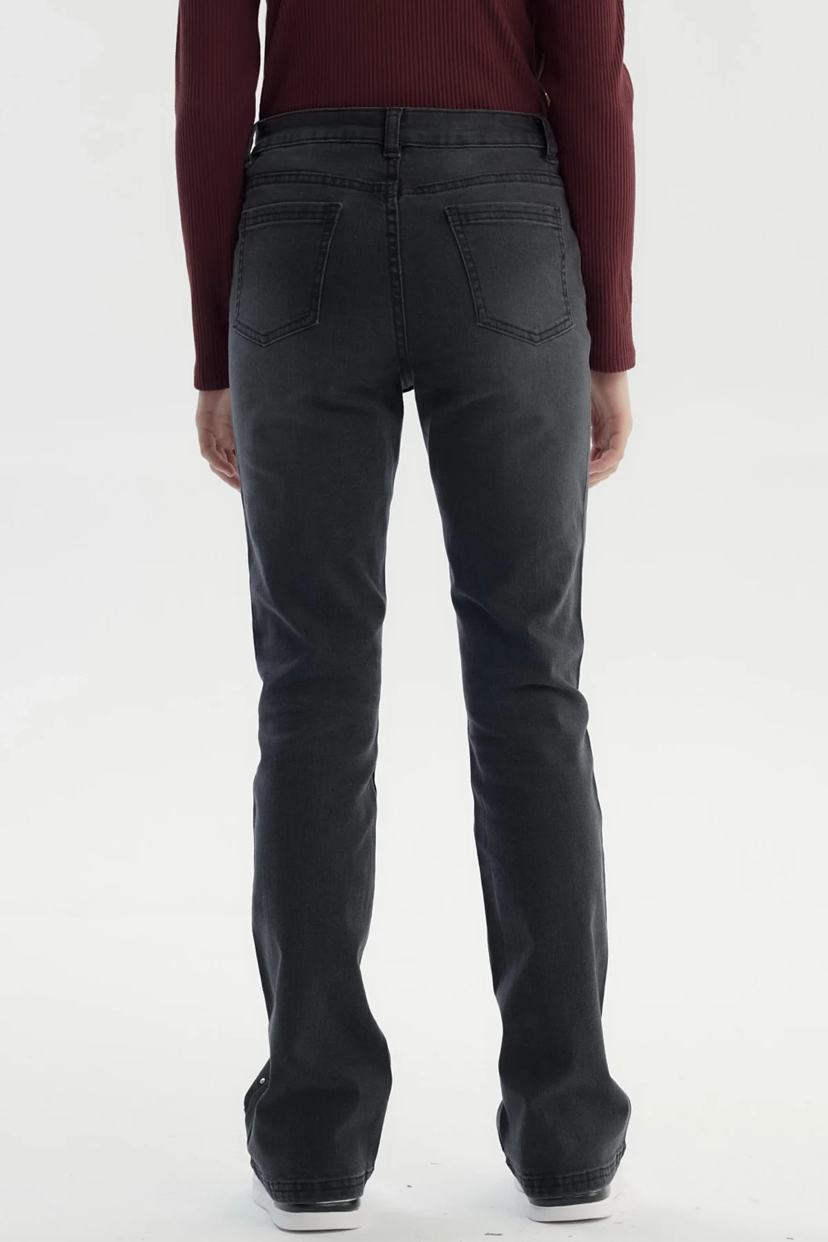 Jeans Niña Wide Leg Negro - Image 3