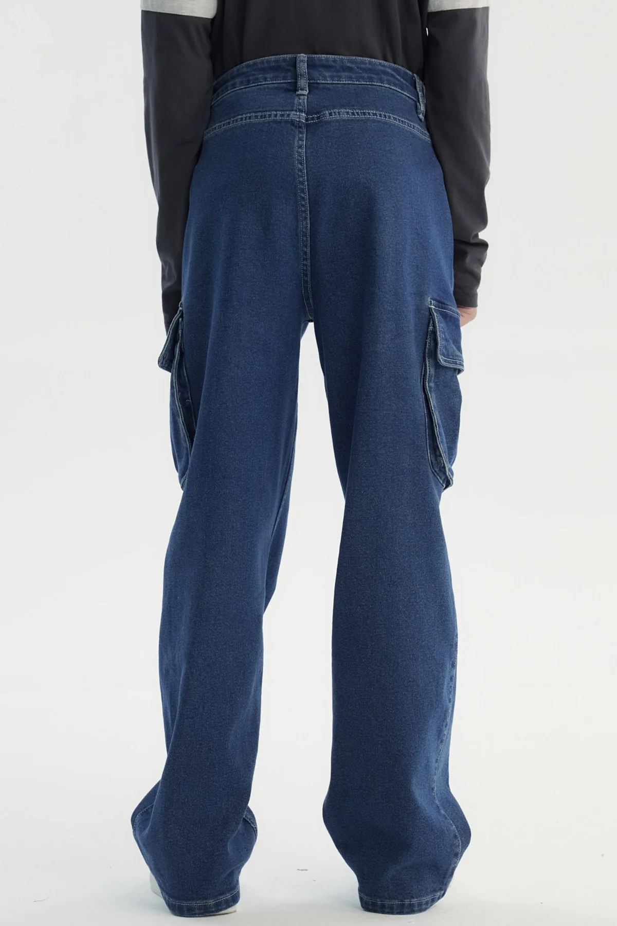 Jeans Niño Calce Recto Azul Oscuro - Image 3