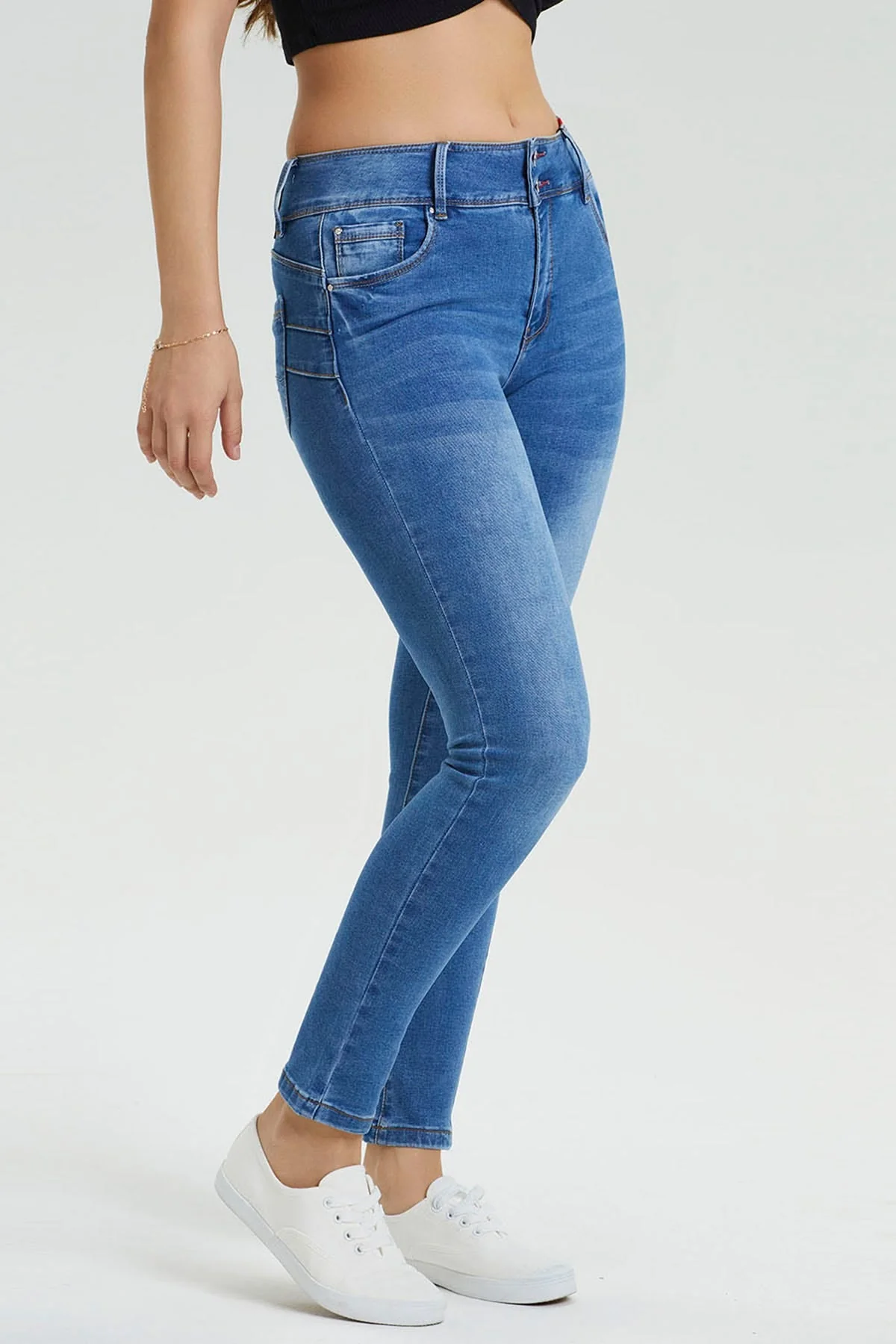 Jeans Skinny Kim Lavado Azul - Image 2