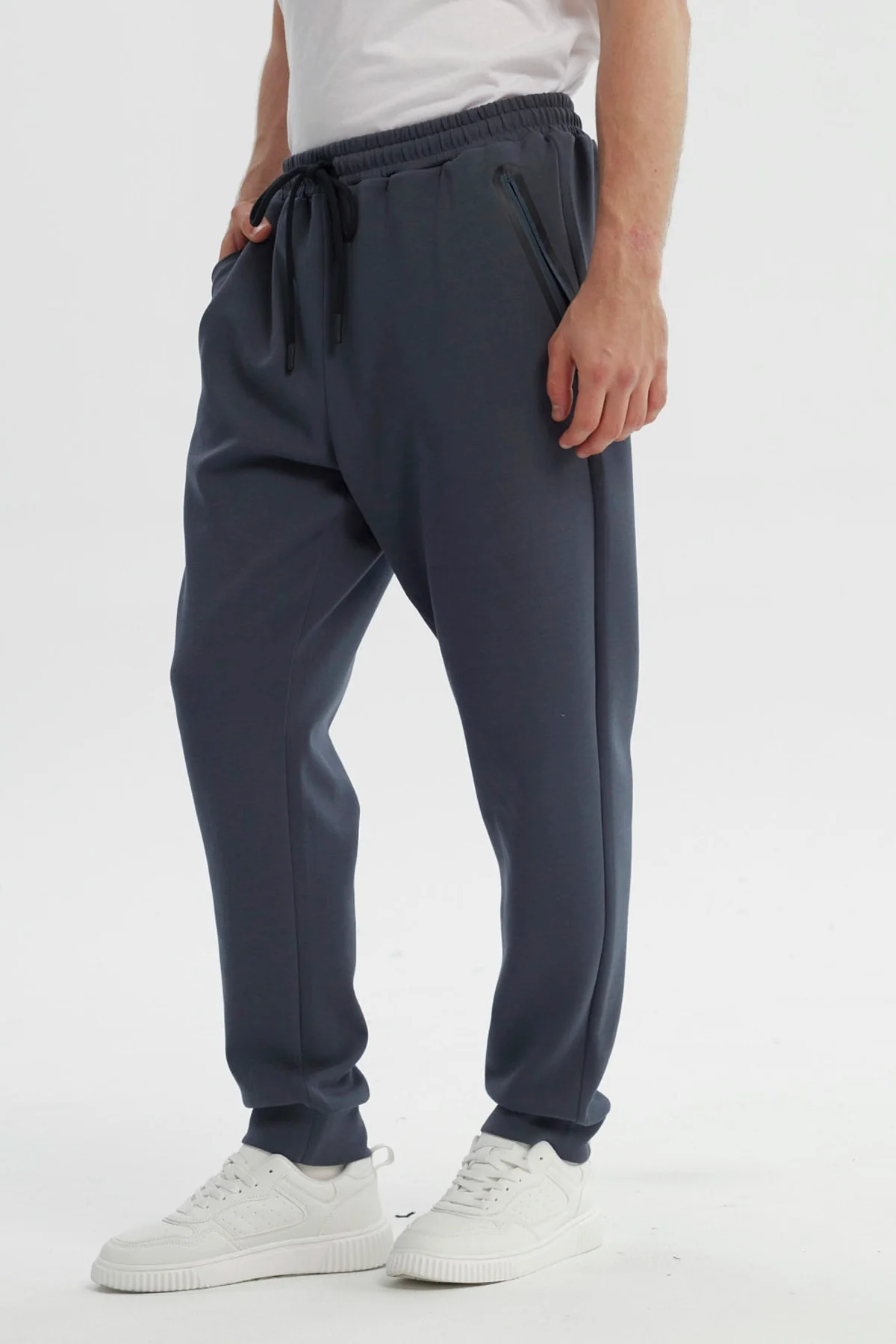 Pantalón Buzo Hombre Juvenil Pitillo Marengo - Image 2