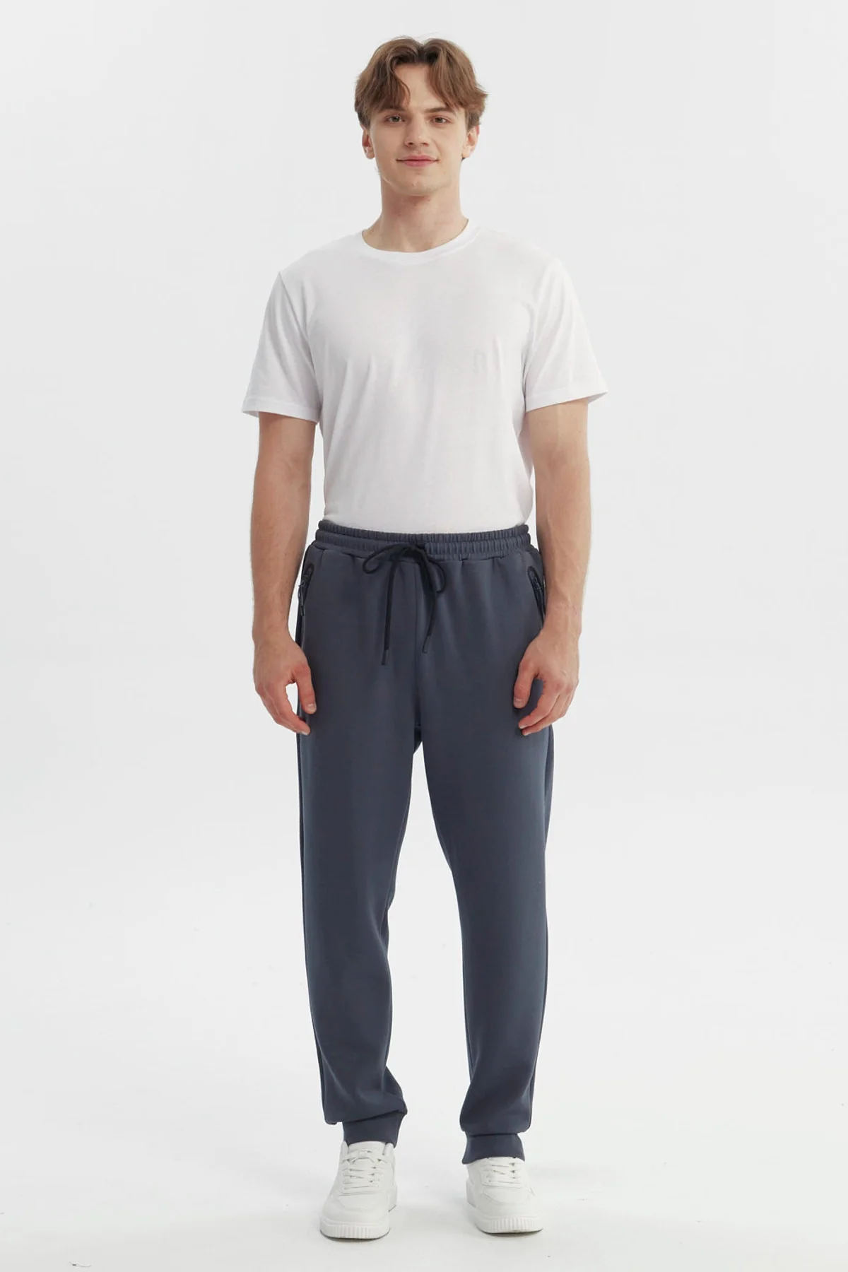 Pantalón Buzo Hombre Juvenil Pitillo Marengo - Image 4