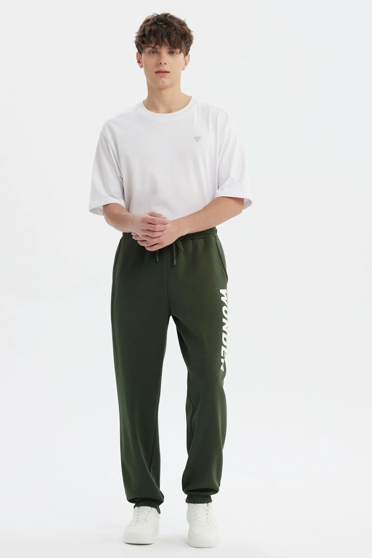 Pantalón Buzo Hombre Pitillo Verde Militar - Image 4