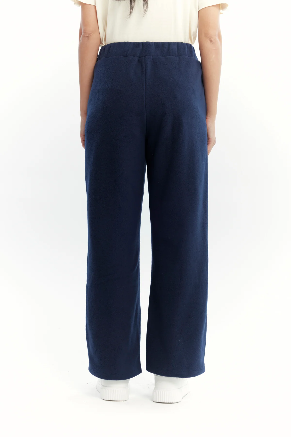 Pantalón Buzo Mujer Calce Recto Micropolar Azul Oscuro - Image 3