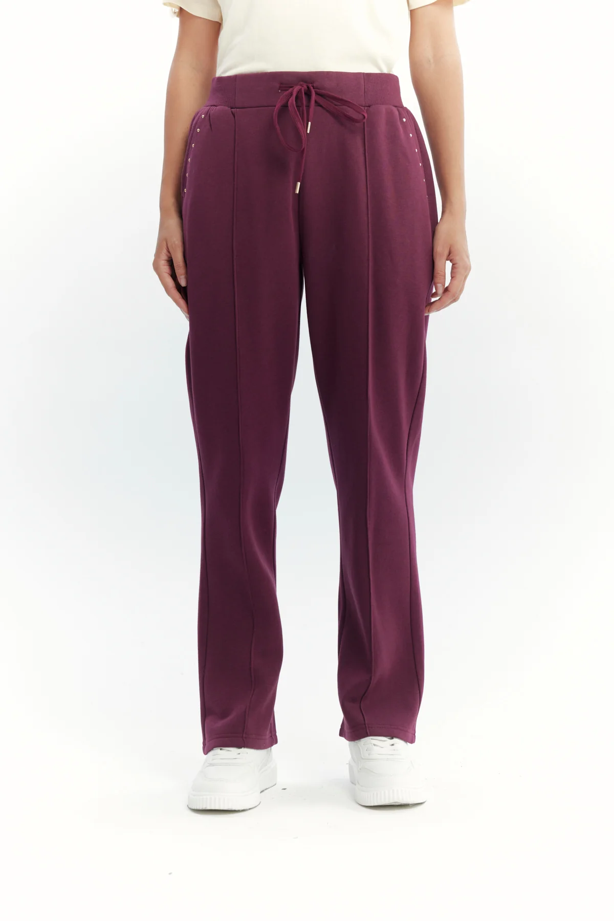Pantalón Buzo Mujer Clásico Flare Rojo