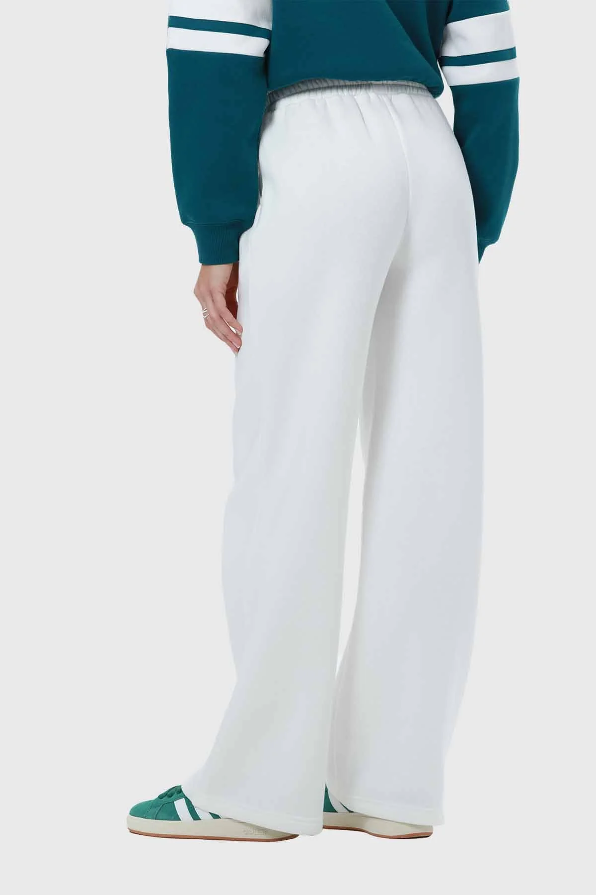 Pantalón Buzo Mujer Wide Leg Básico Crudo - Image 3