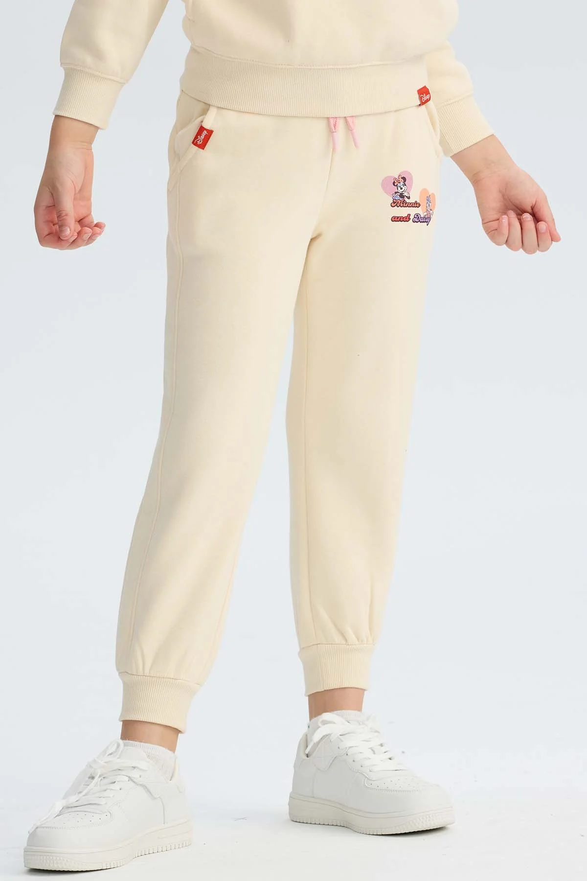 Pantalón Buzo Niña Jogger Minie Beige