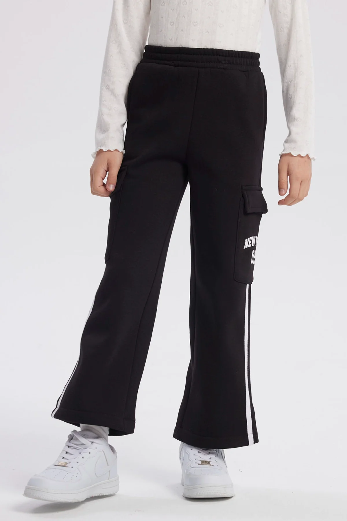 Pantalón Buzo Niña Pantalón Negro