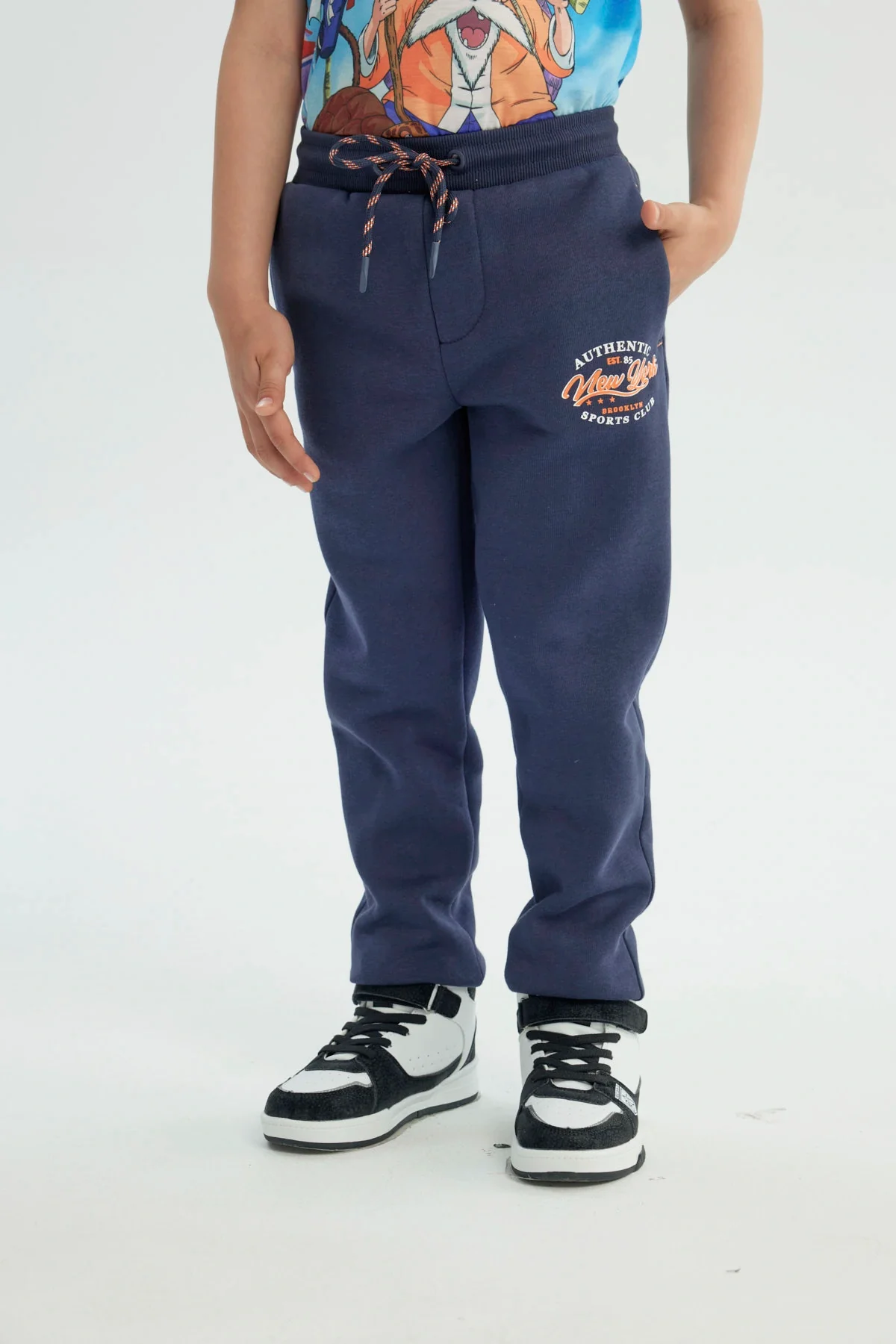 Pantalón Buzo Niño Jogger Azul Oscuro