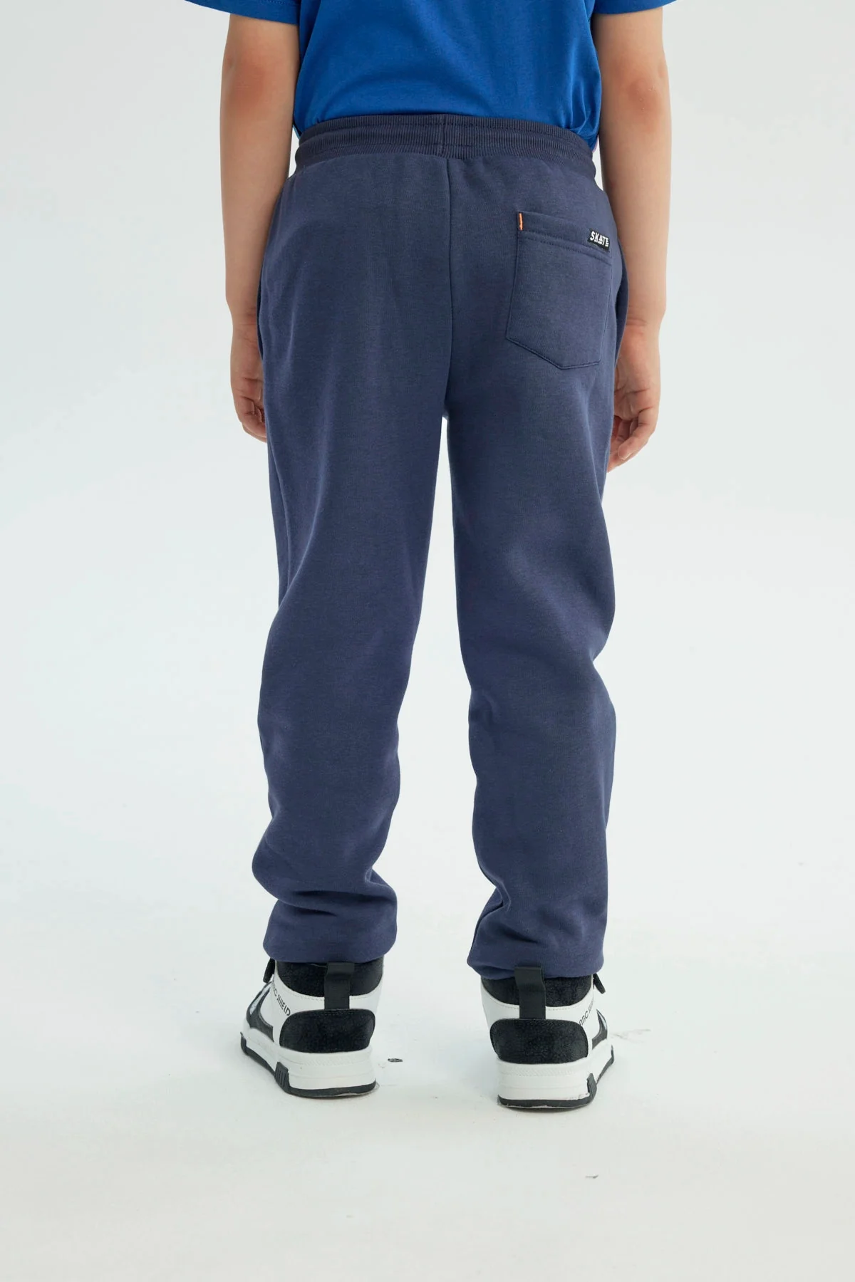 Pantalón Buzo Niño Jogger Azul Oscuro - Image 3