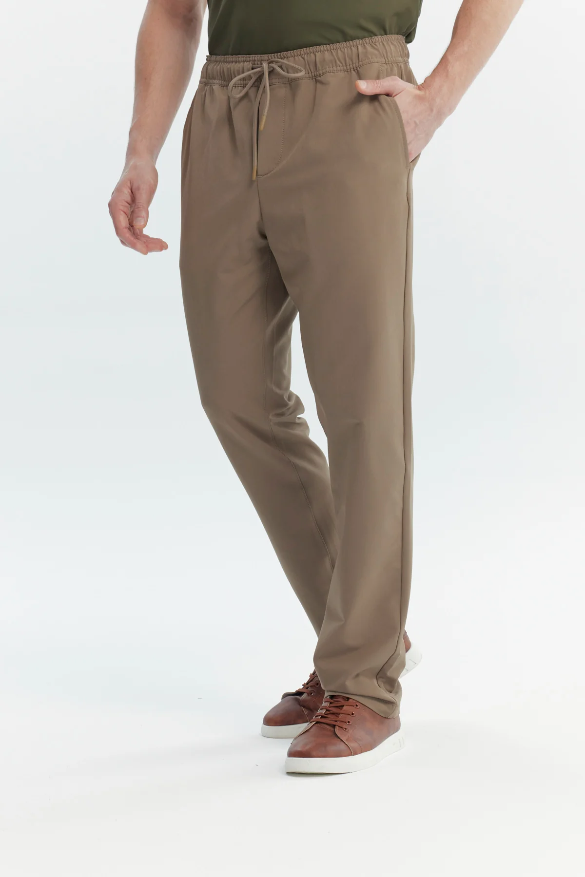 Pantalón Hombre Calce Recto Café - Image 2