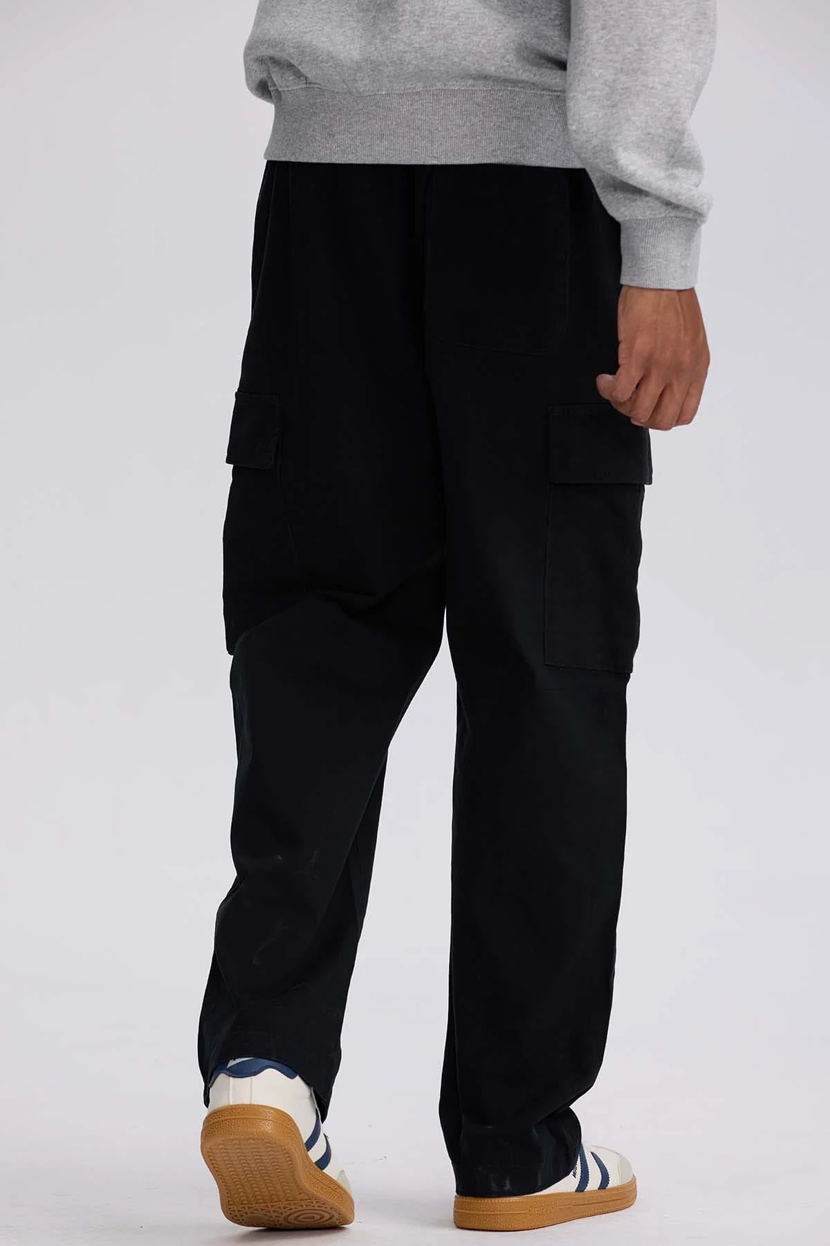 Pantalón Hombre Cargo Calce Recto Negro - Image 3