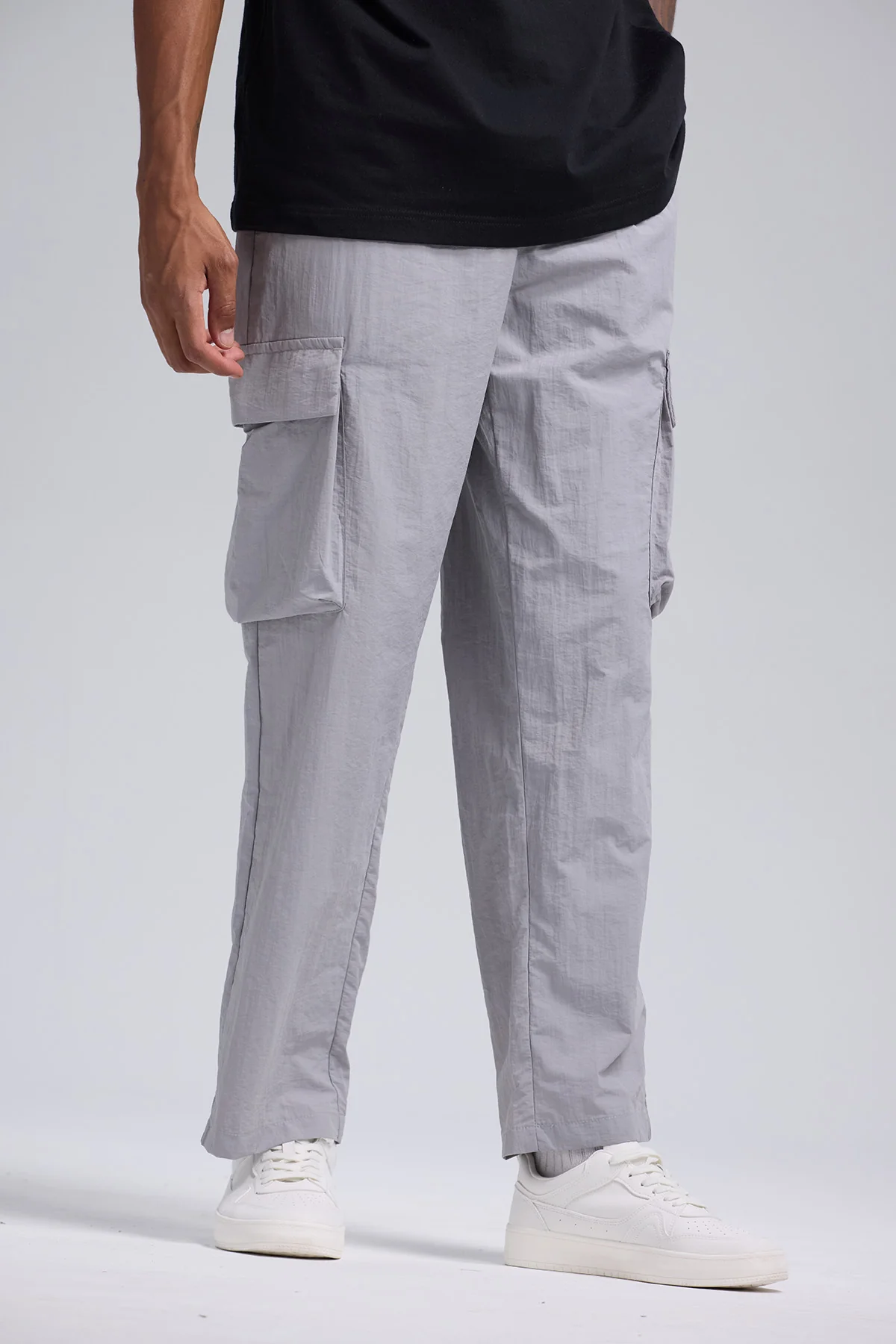 Pantalón Hombre Cargo Taslan Gris - Image 2