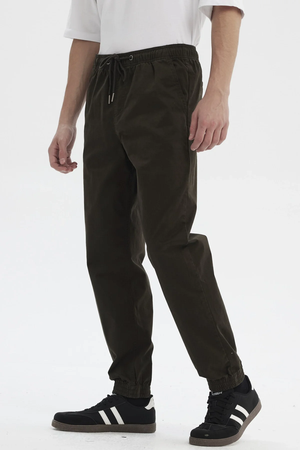 Pantalón Hombre Jogger Twill Café Oscuro - Image 2