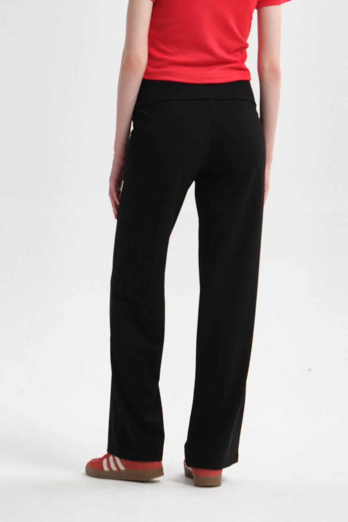 Pantalón Mujer Flare Pretina Negro - Image 3