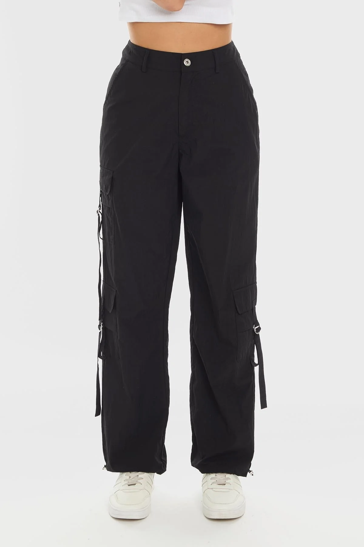 Pantalón Mujer Parachute Negro