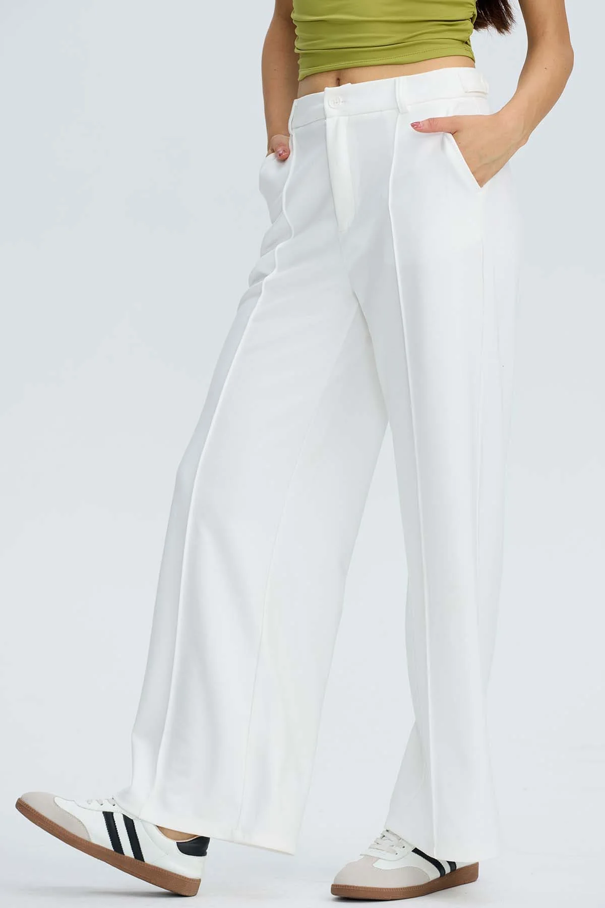 Pantalón Mujer Sastrero Crudo - Image 3