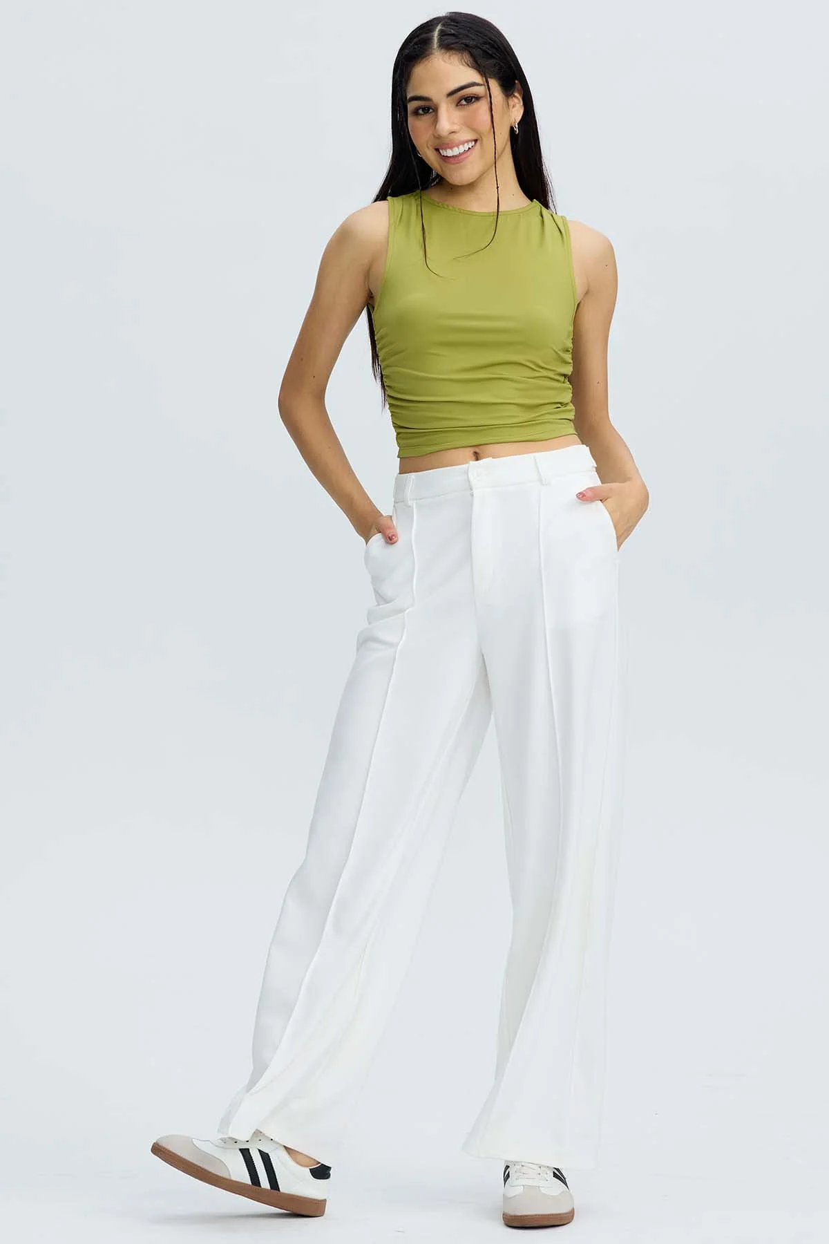 Pantalón Mujer Sastrero Crudo - Image 4