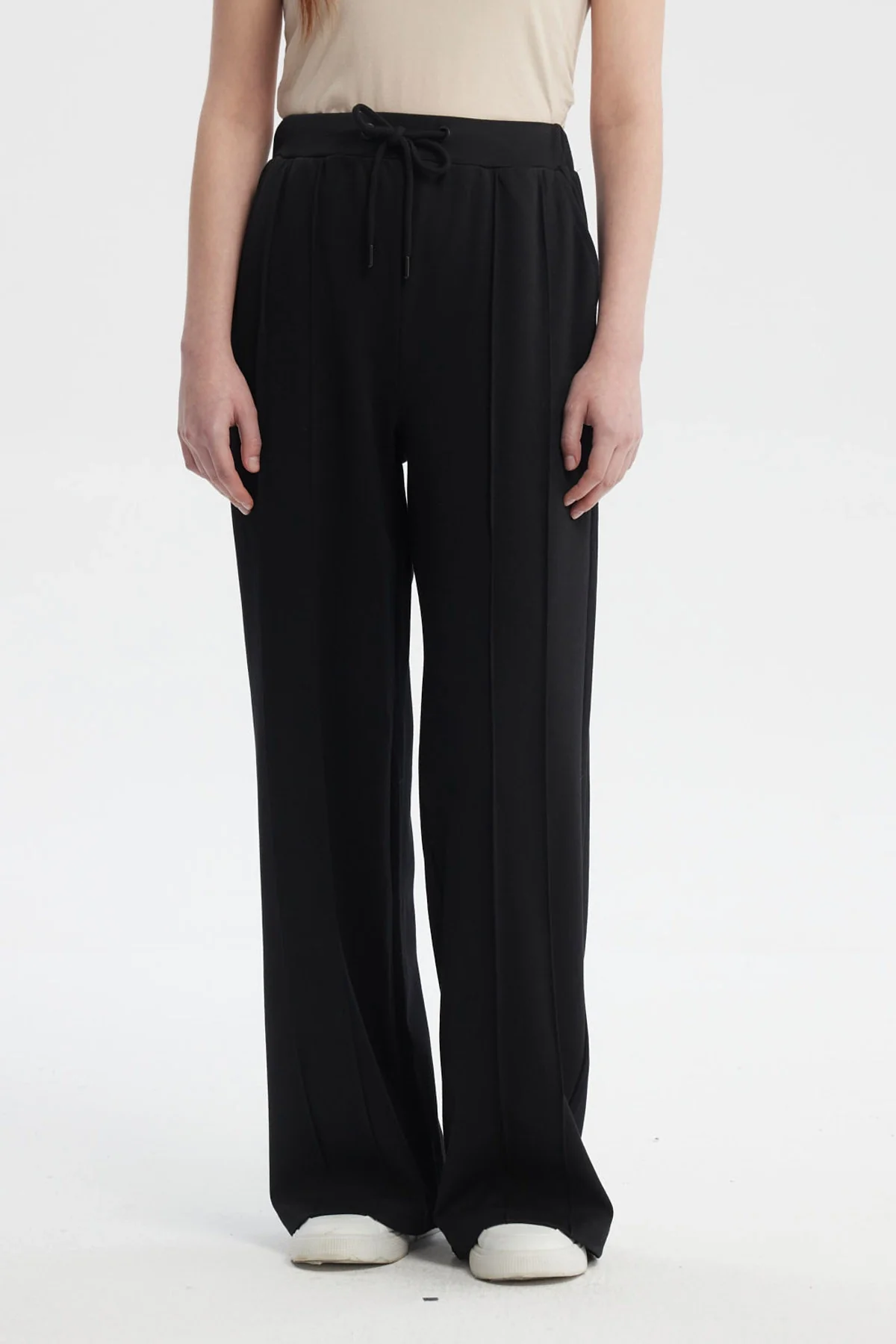 Pantalón Mujer Sastrero Pretina Cordón Negro