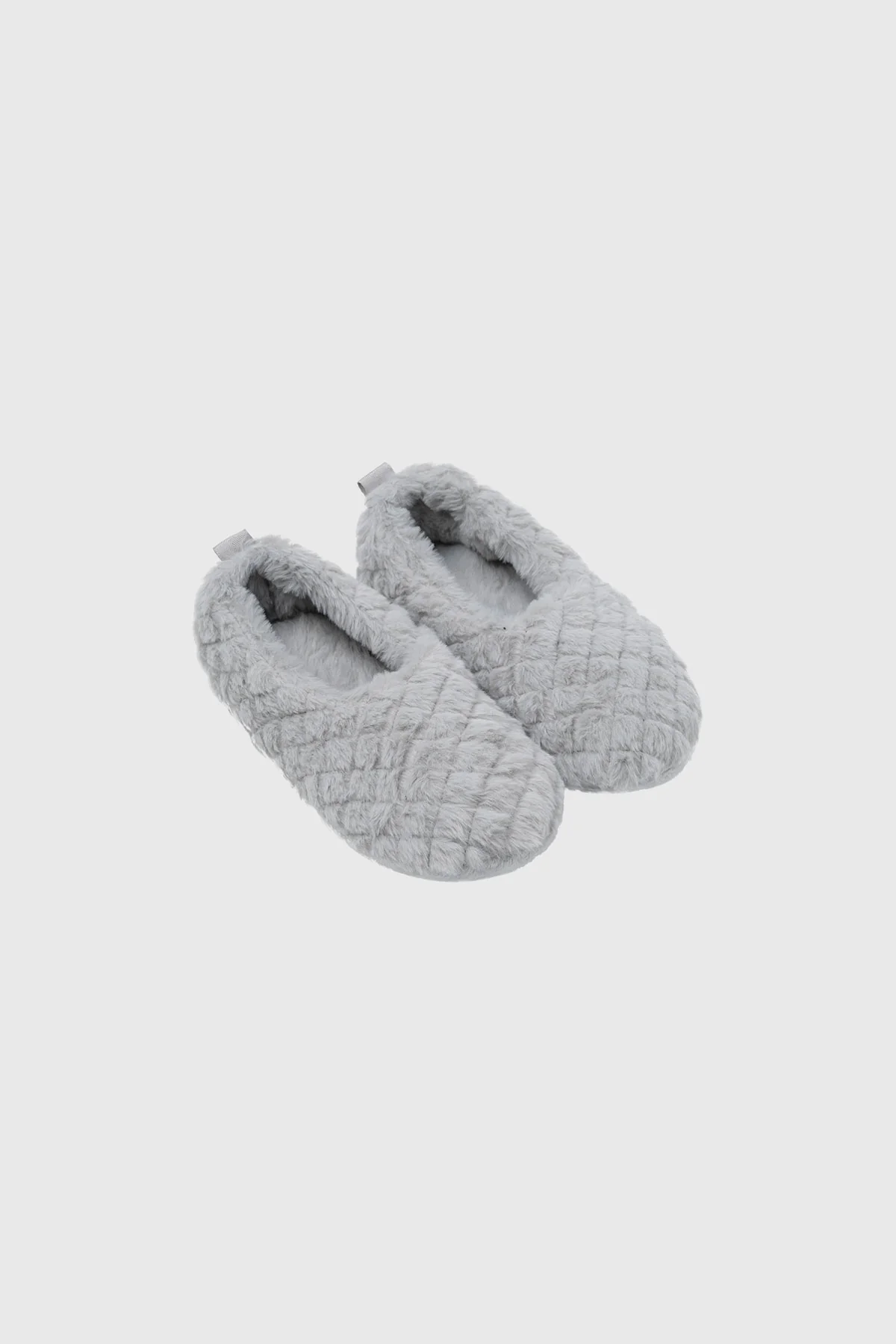 Pantufla Mujer Clásica Gris - Image 2