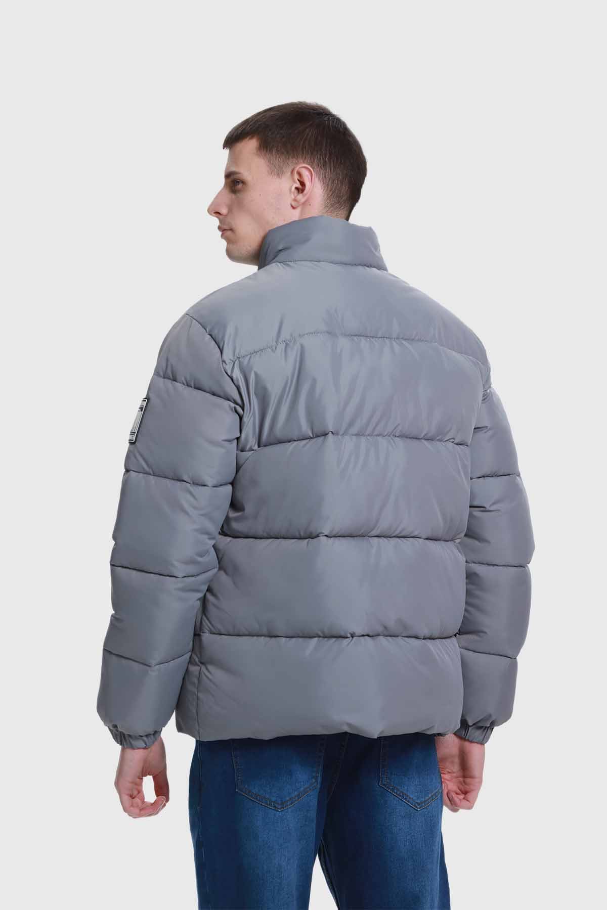 Parka Hombre Puffa Gris - Image 3