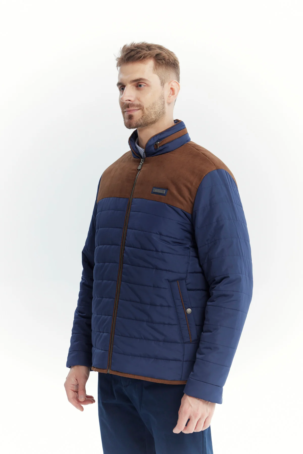Parka Hombre Slim Azul - Image 2