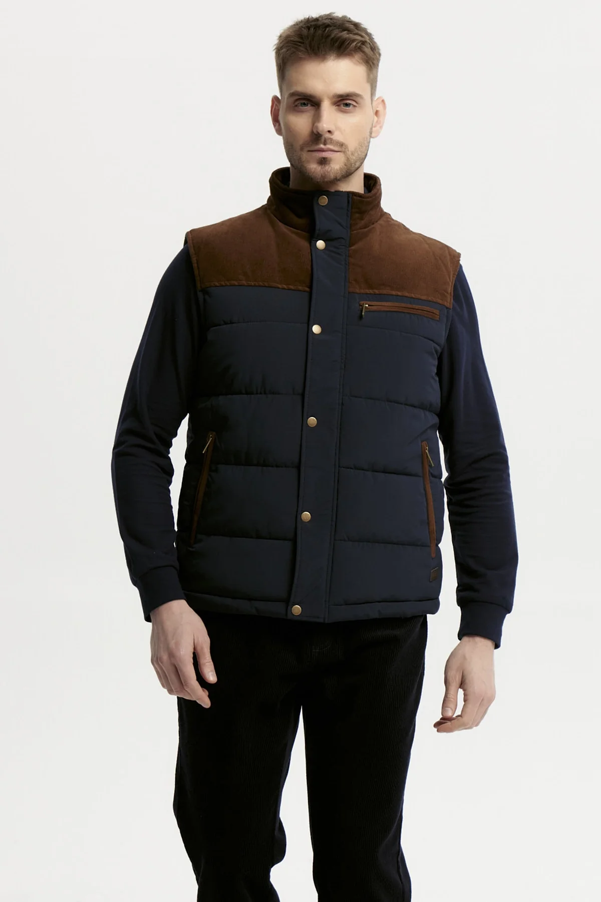 Parka Hombre Slim Azul Marino