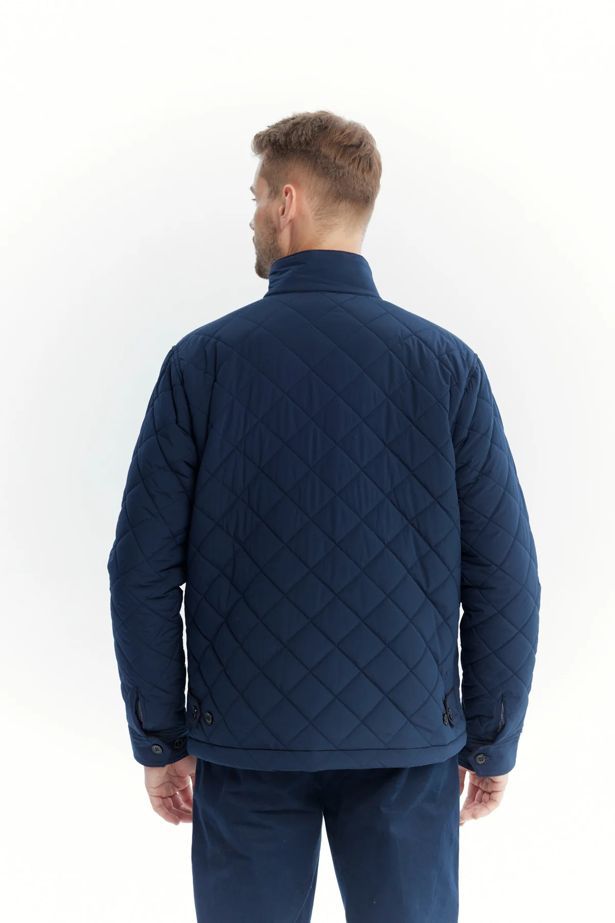 Parka Hombre Slim Azul Marino - Image 3