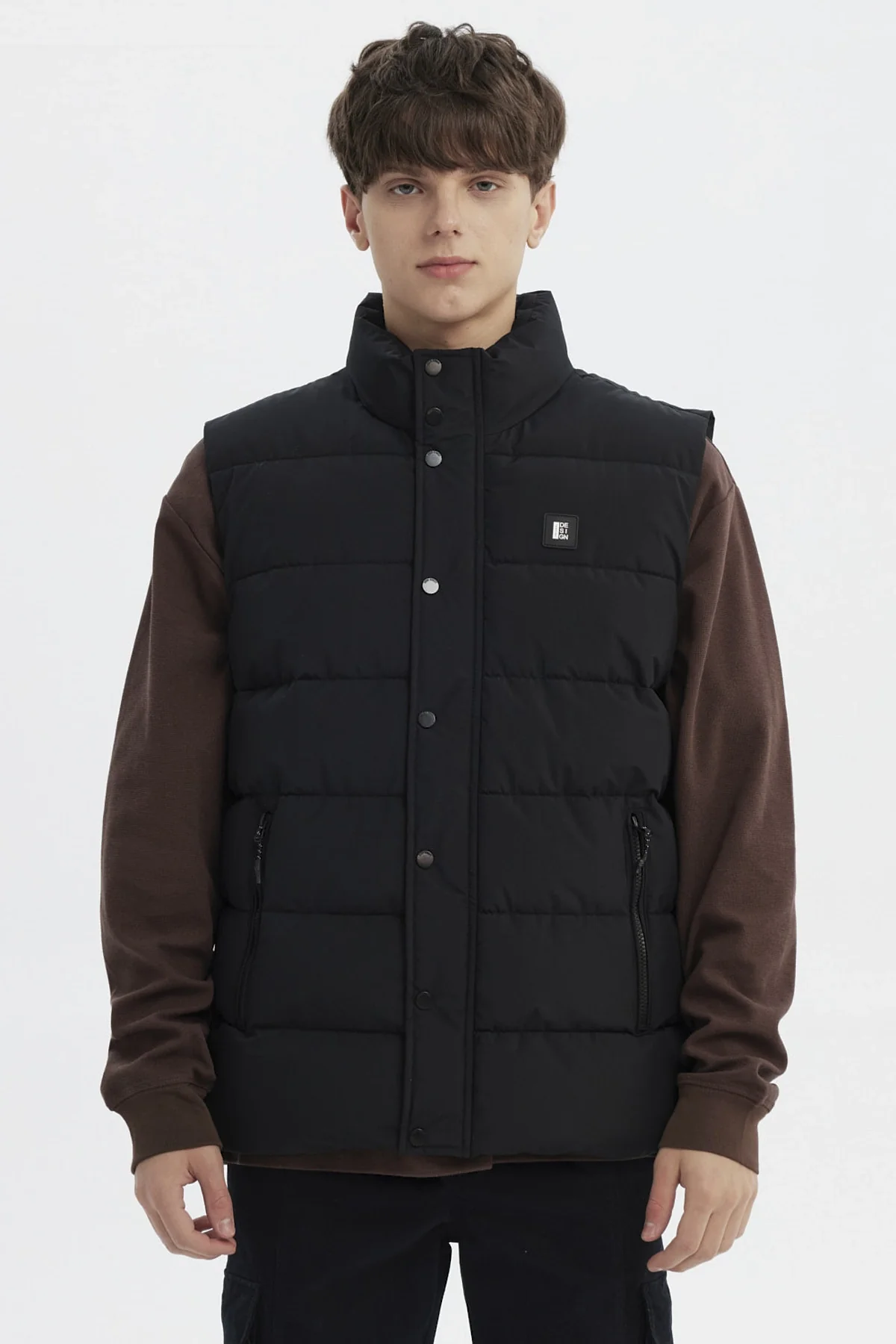 Parka Hombre Slim Negro