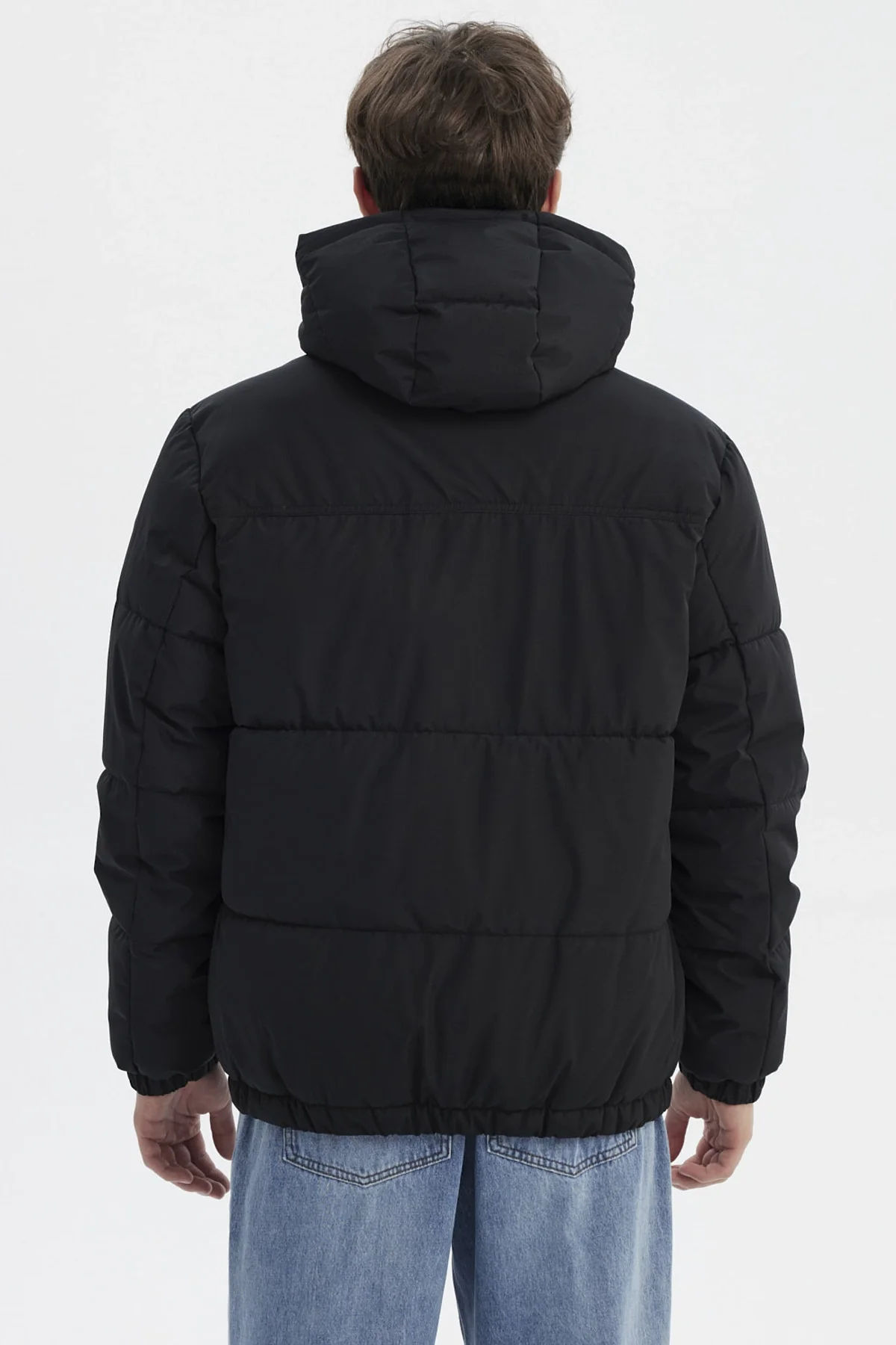 Parka Hombre Slim Negro - Image 3