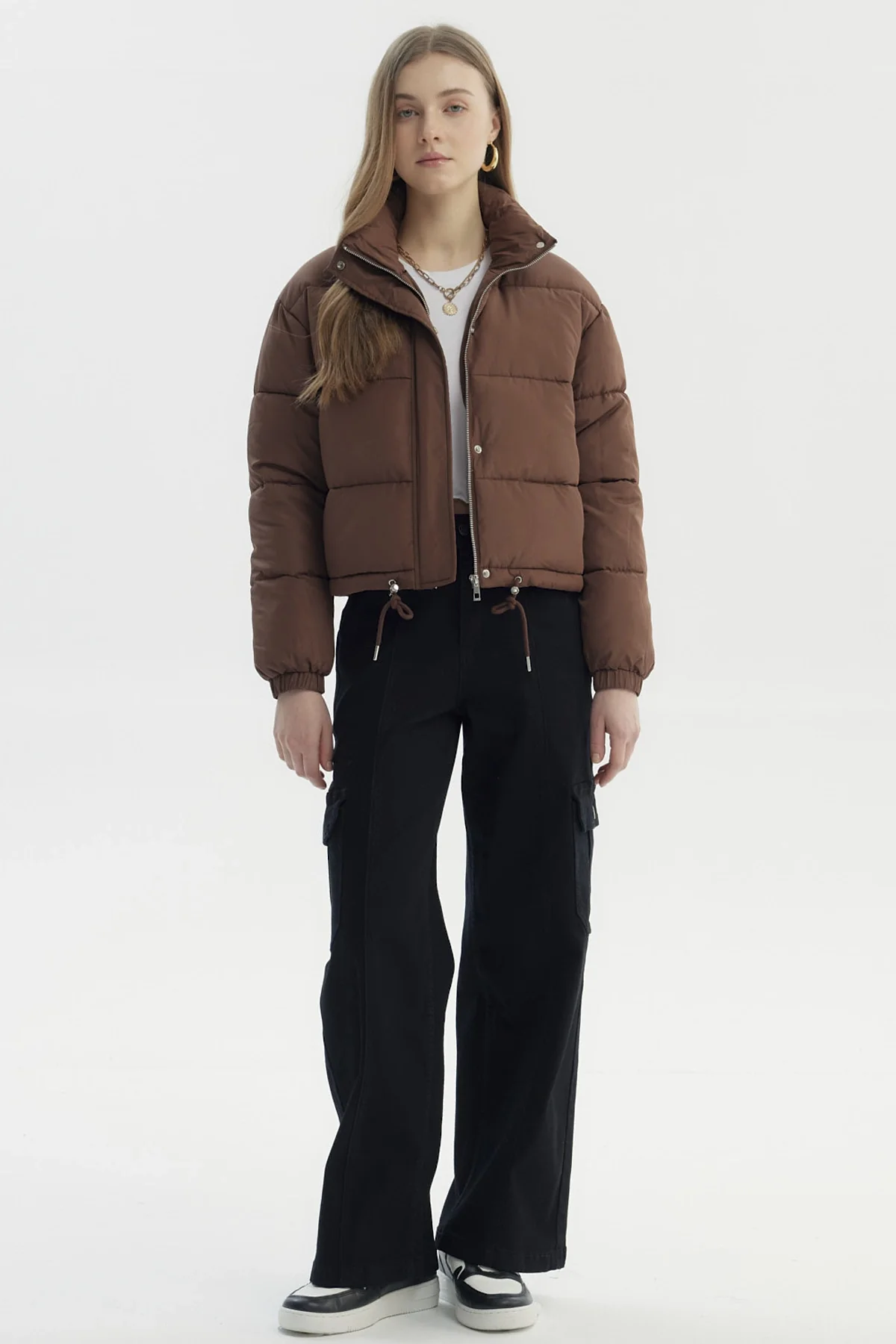 Parka Mujer Puffa Chocolate - Image 4
