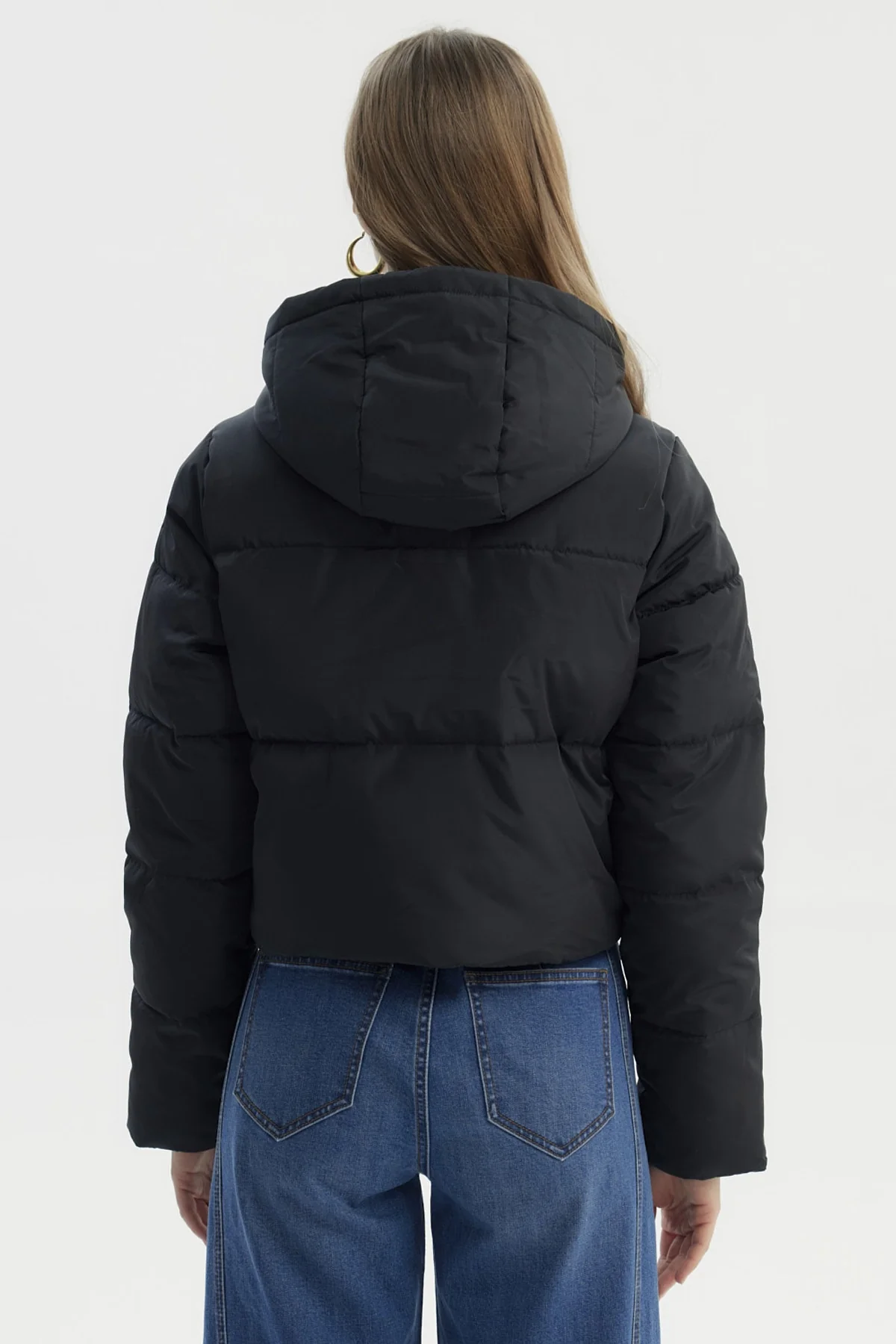 Parka Mujer Wide Acolchado Negro - Image 3