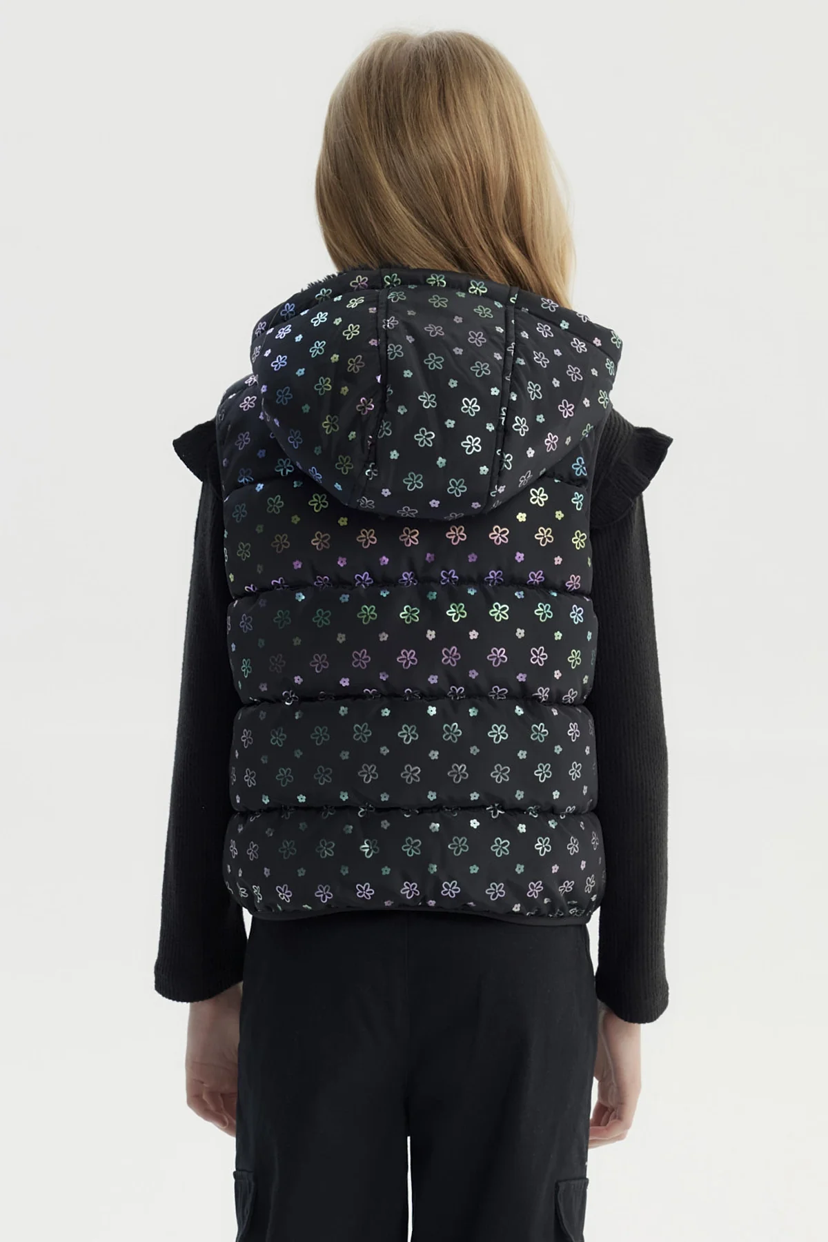 Parka Niña Polar Interior Negro - Image 3