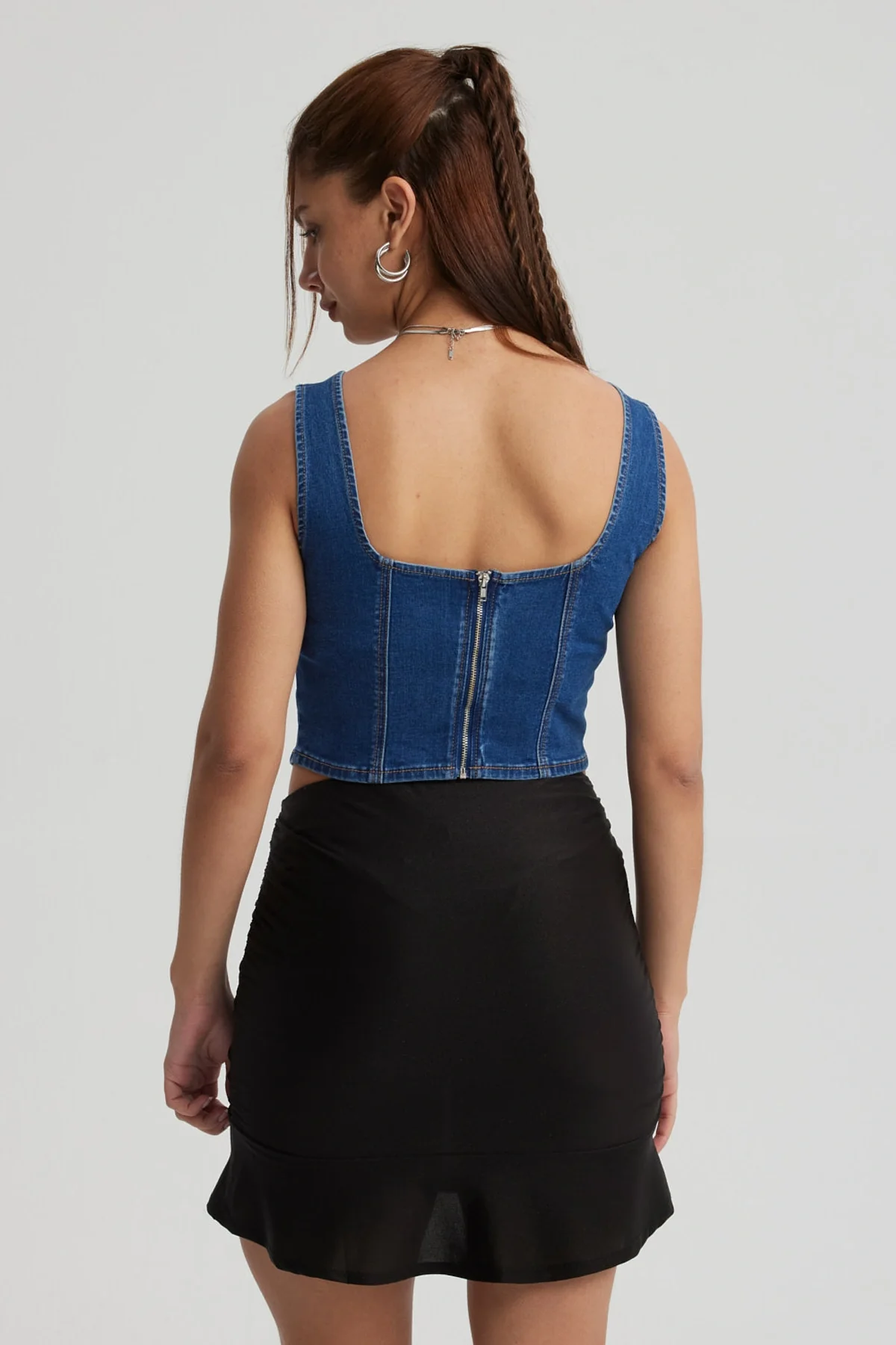 Peto Mujer Escote Corazón Azul - Image 3