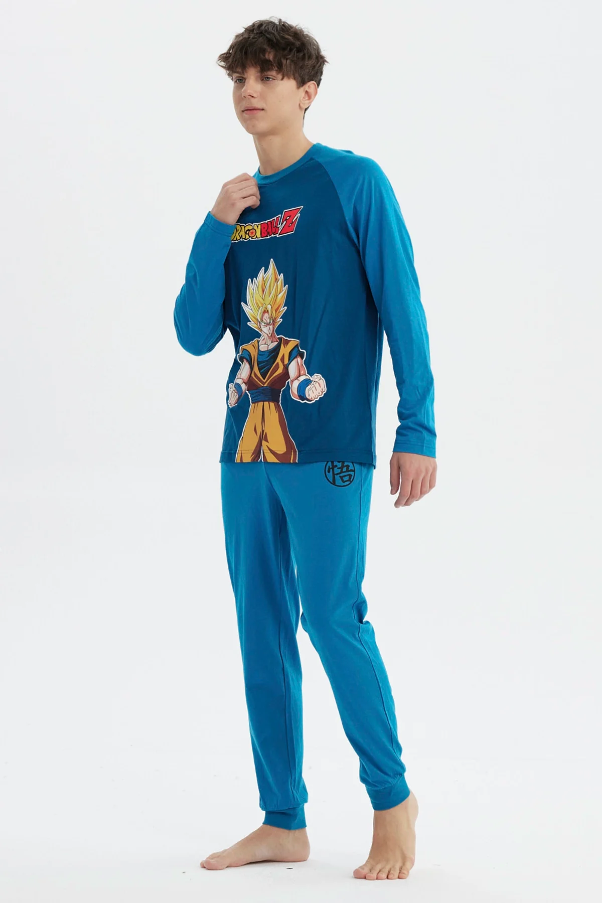 Pijama Hombre Dragon Azul Marino - Image 3