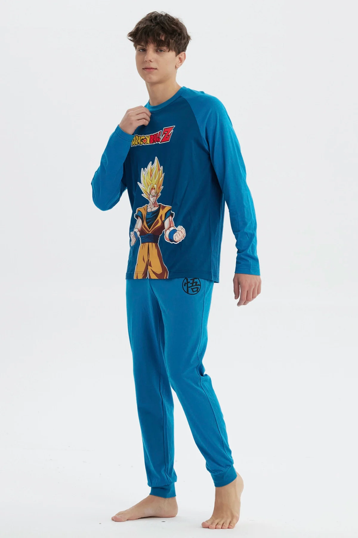 Pijama Hombre Dragon Azul Marino - Image 4