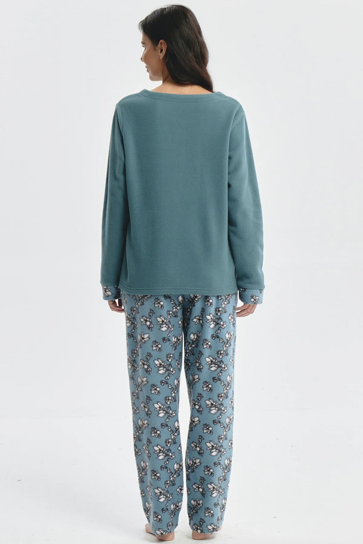Pijama Mujer Pijama Polera Y Pantalón Verde - Image 3