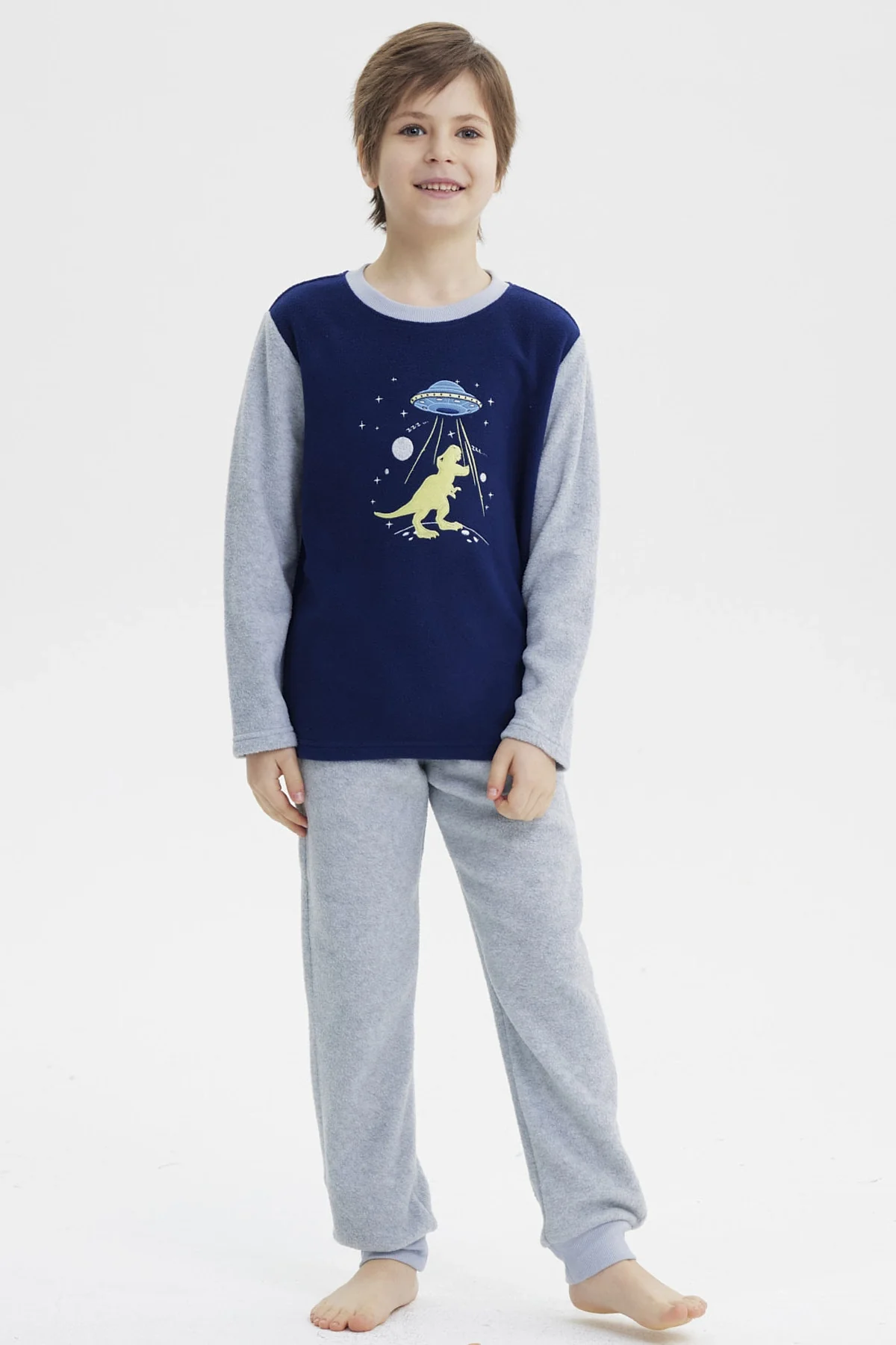 Pijama Niño Polera Y Pantalón Azul